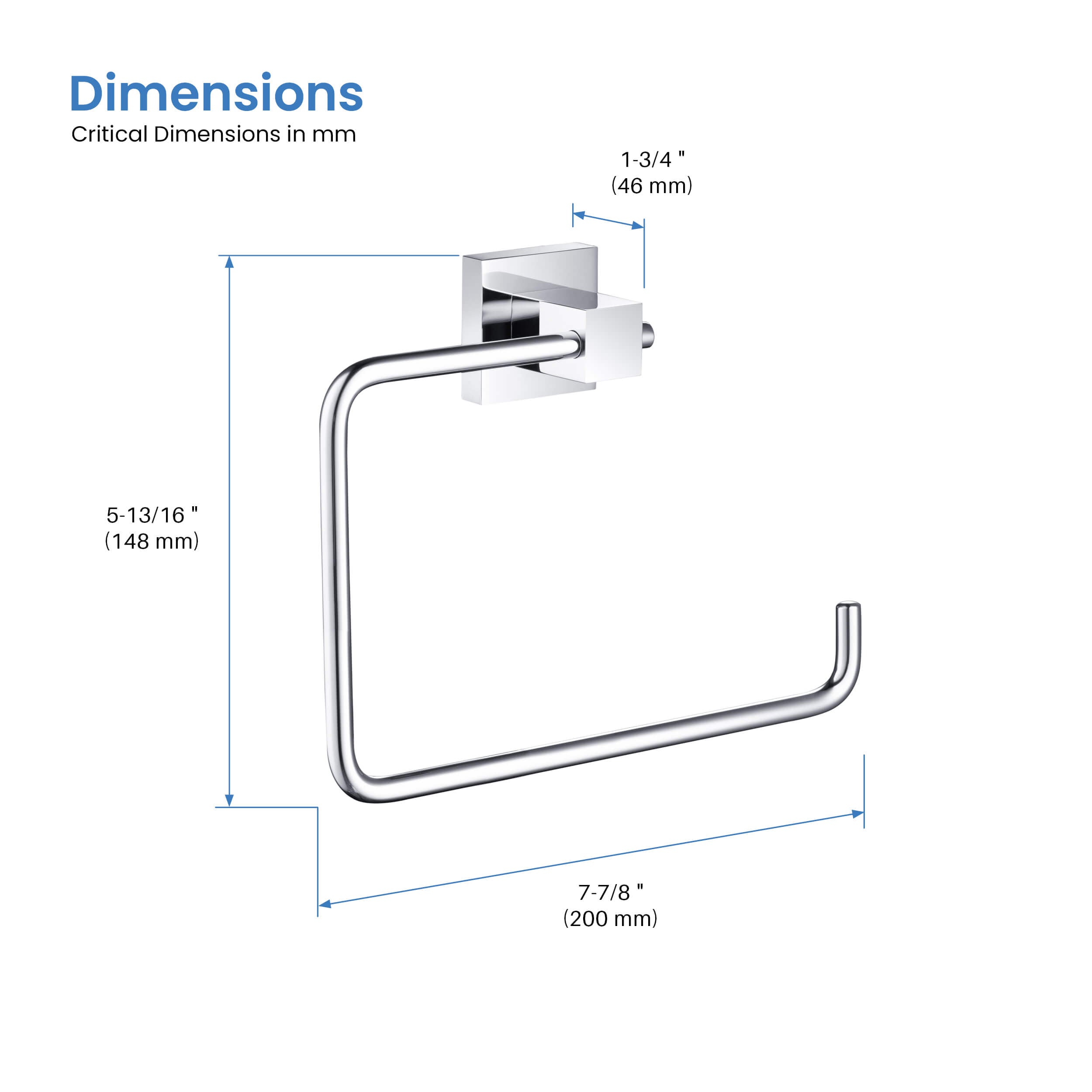 Cube Bathroom Towel Ring  KBA1506