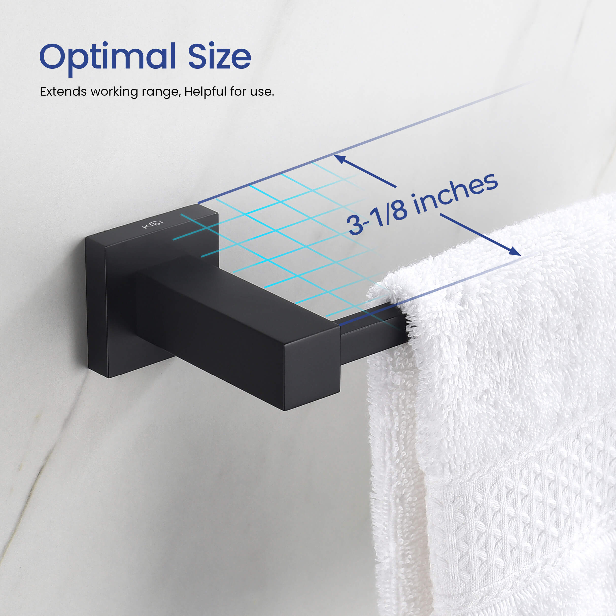 Cube Bathroom 18" Towel Bar  KBA1507