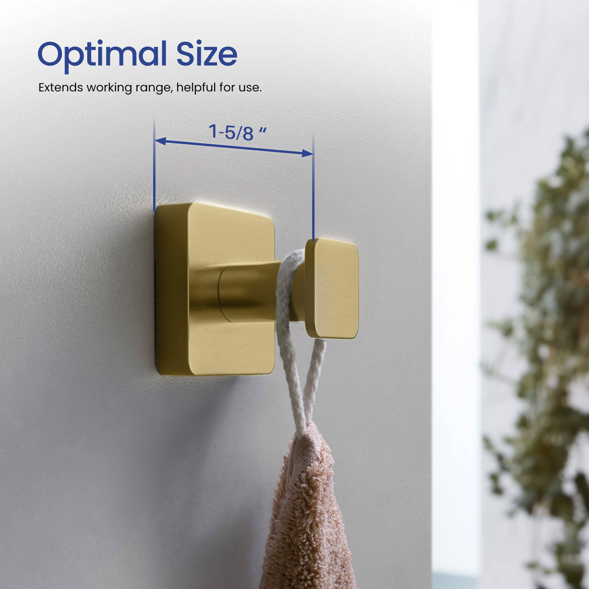 Blaze Bathroom Towel & Robe Hook - KBA1601