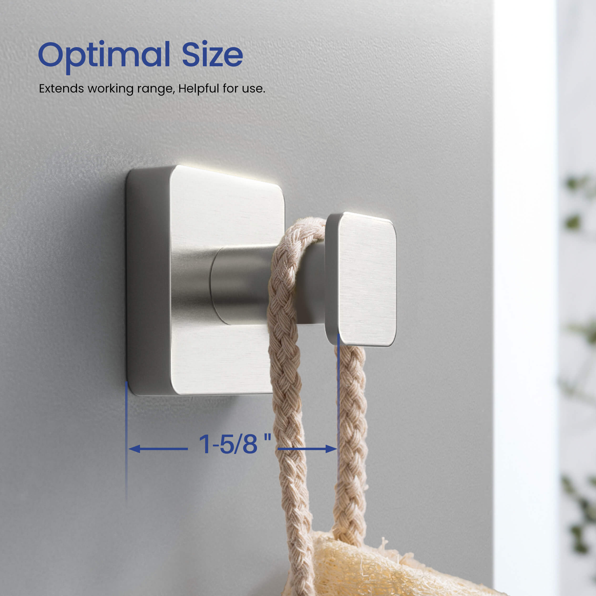 Blaze Bathroom Towel & Robe Hook 2-Piece - KBA1601-2PC