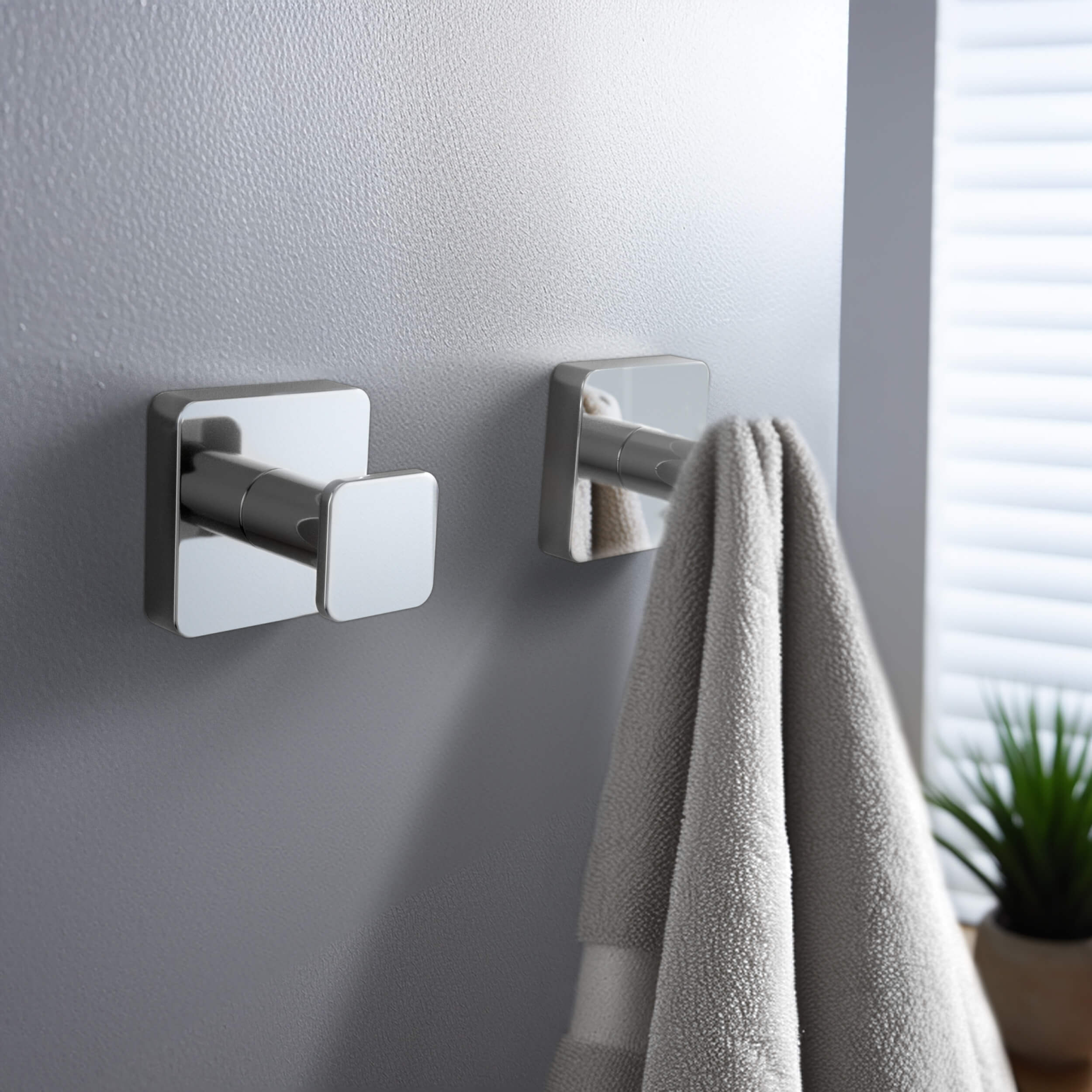 Blaze Bathroom Towel & Robe Hook 2-Piece - KBA1601-2PC