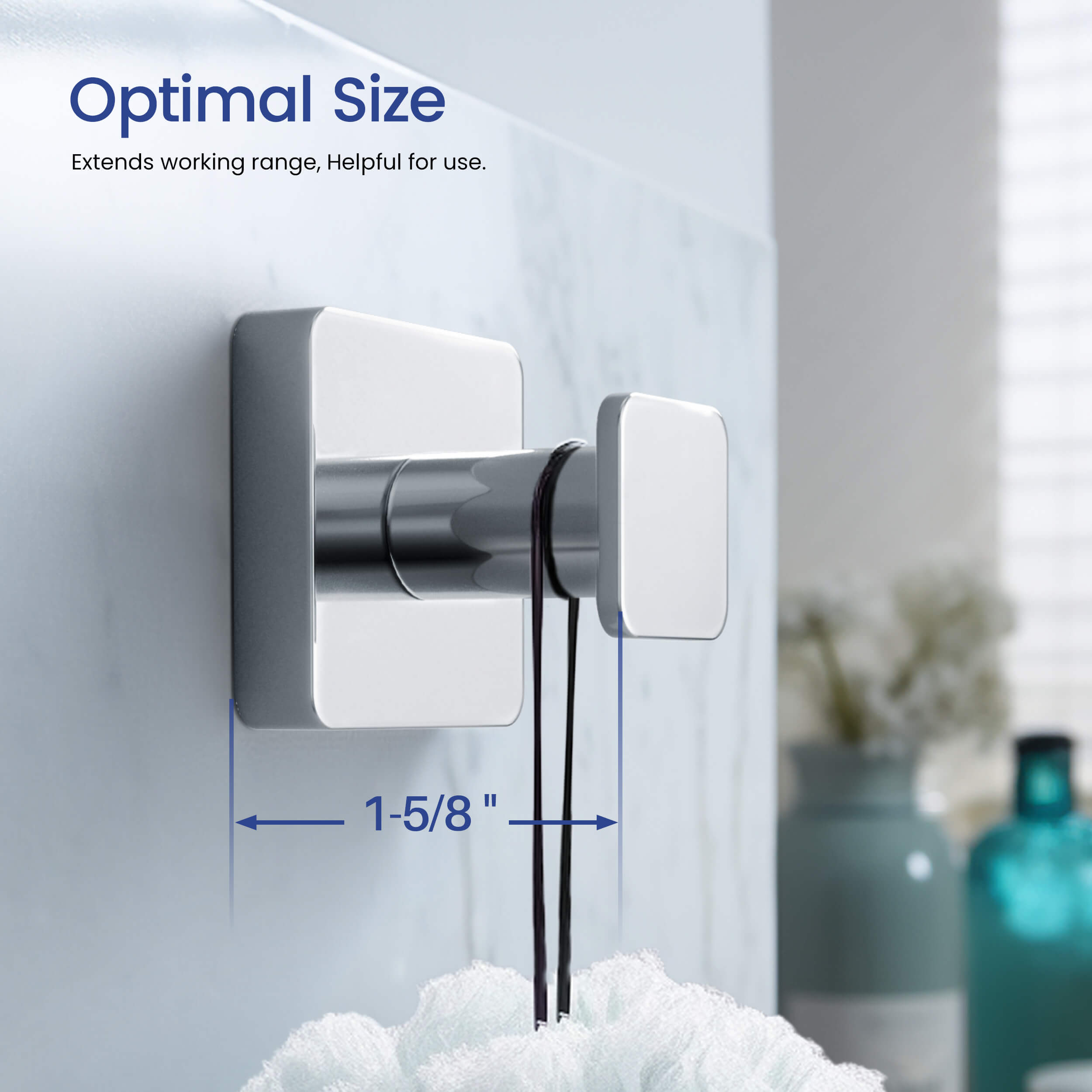 Blaze Bathroom Towel & Robe Hook 2-Piece - KBA1601-2PC