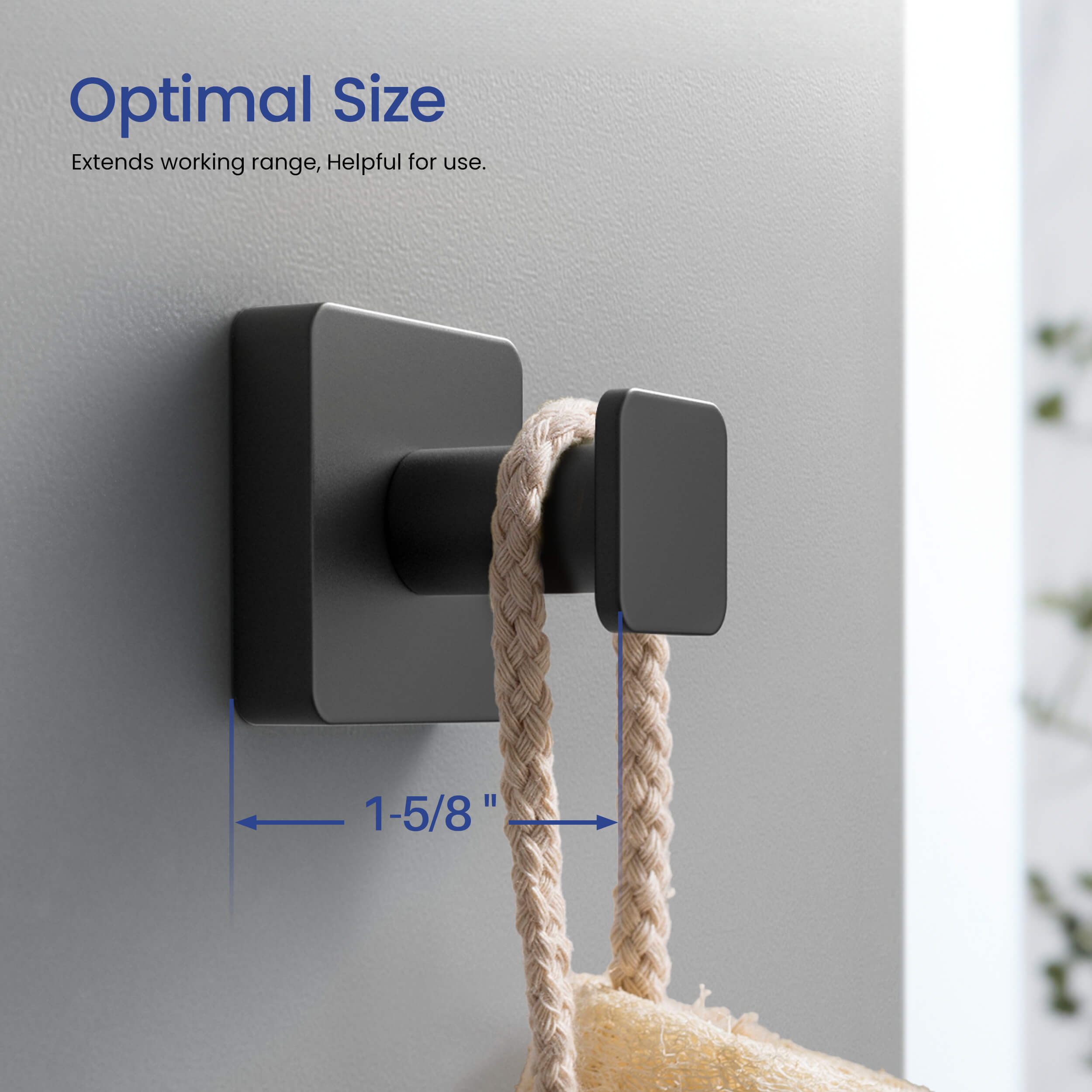 Blaze Bathroom Towel & Robe Hook 2-Piece - KBA1601-2PC