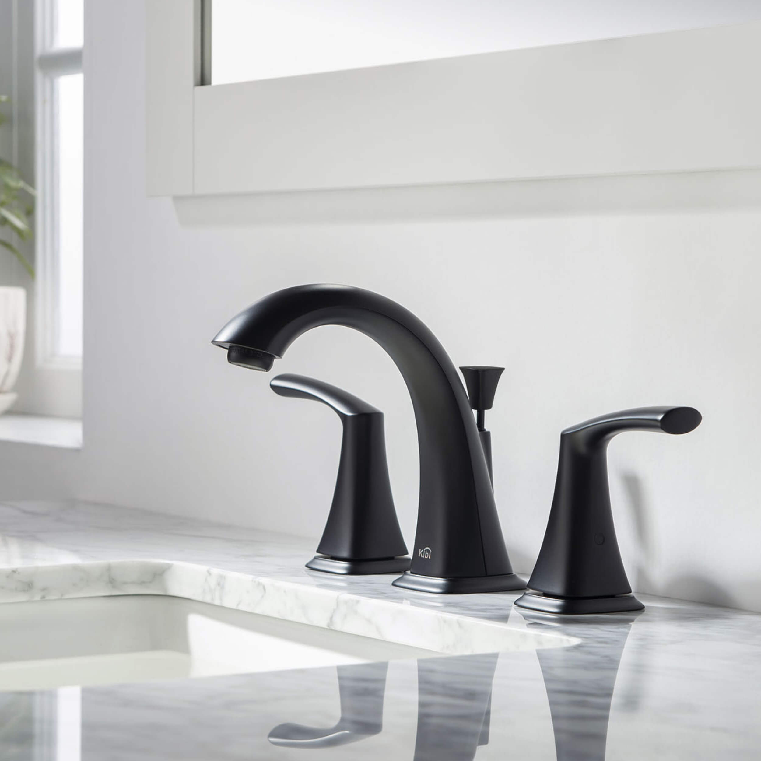 Stonehenge Bathroom Sink 8" Widespread Faucet with Drain Assembly KBF1015