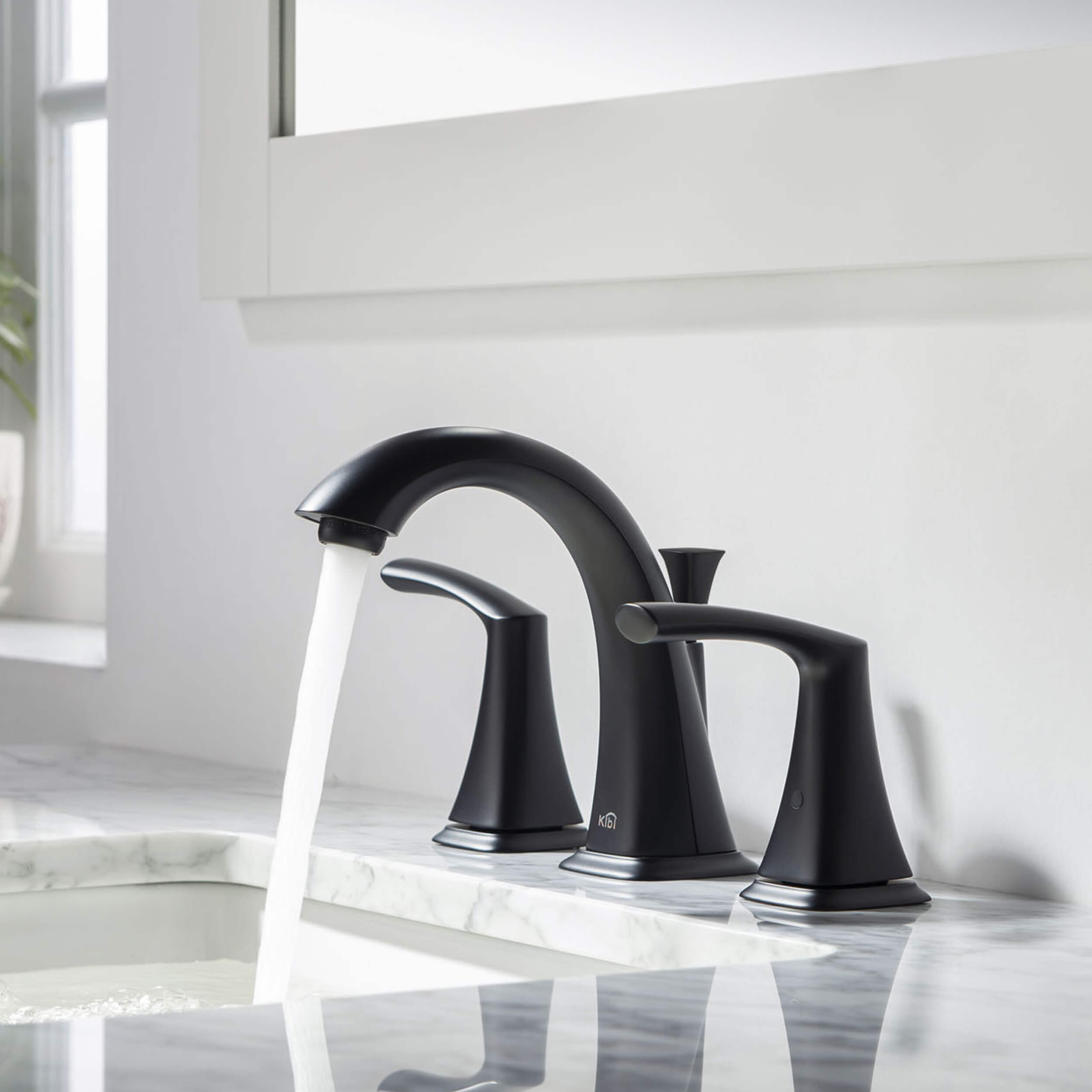 Stonehenge Bathroom Sink 8" Widespread Faucet with Drain Assembly KBF1015