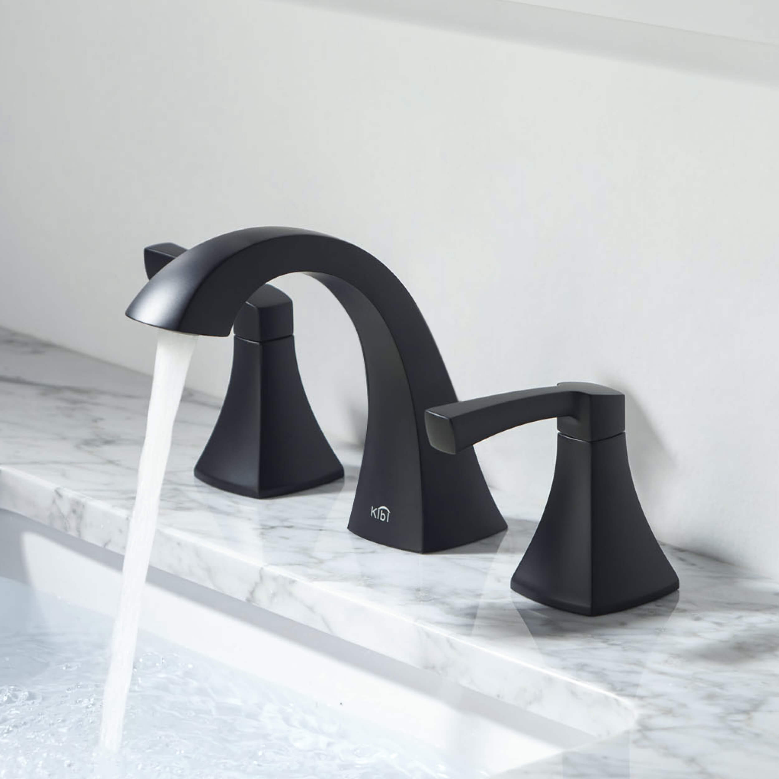 Pyramid II Bathroom Sink 8" Widespread Faucet with Drain Assembly KBF1022