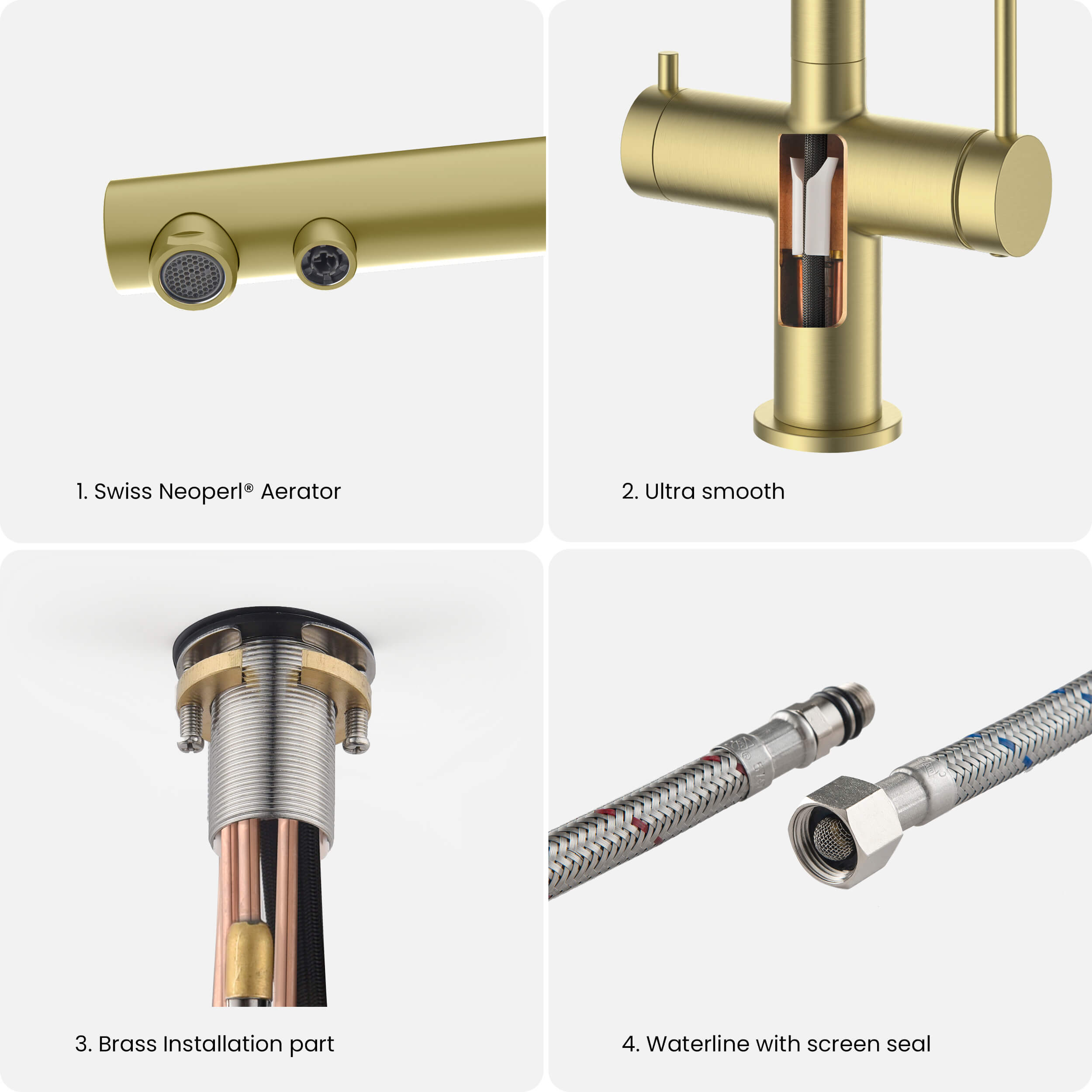 Circular 2-in-1 Water Filtration Pull Out Kitchen Faucet - KFF502