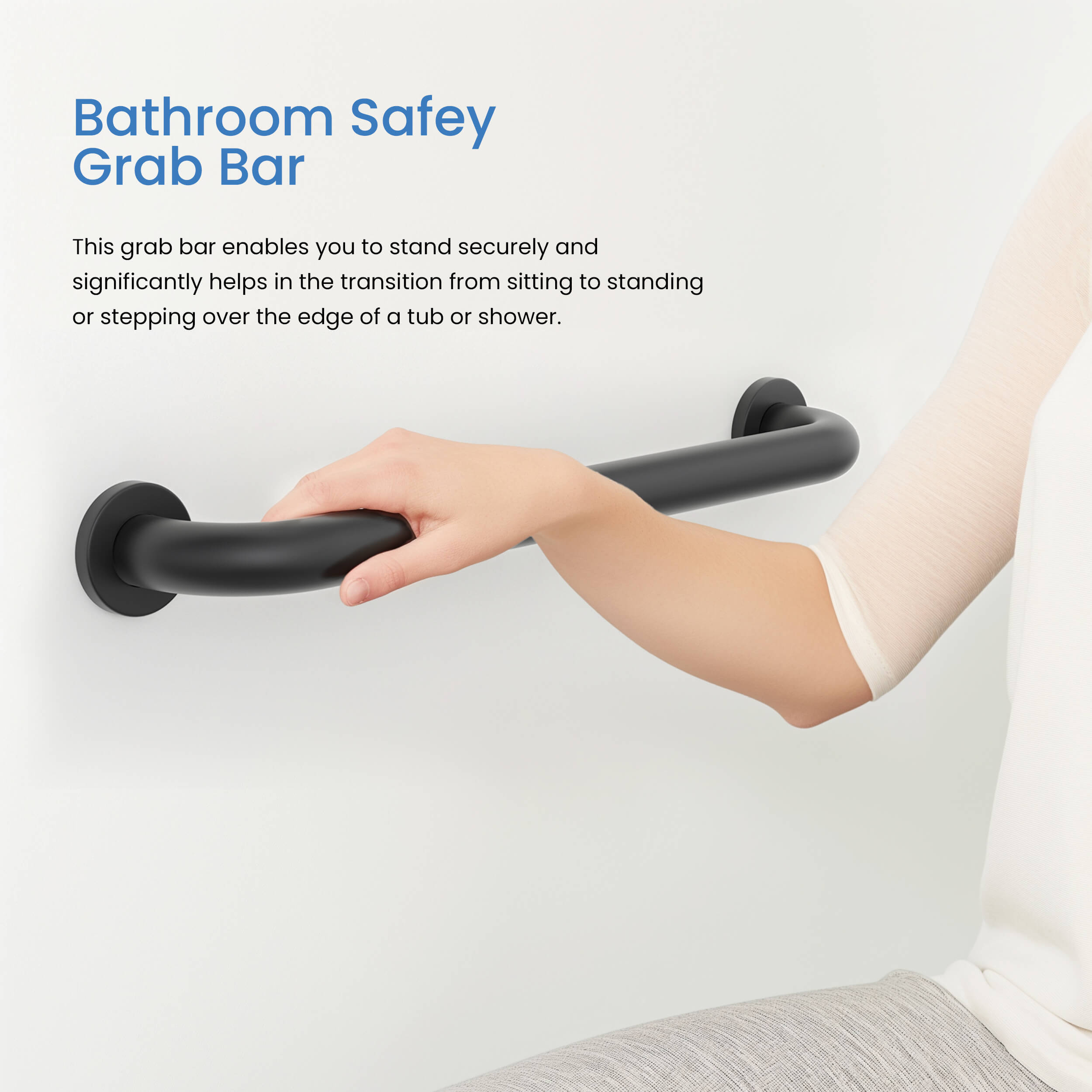 36-Inch Stainless Steel Bathroom Safety Grab Bar – KGB1036