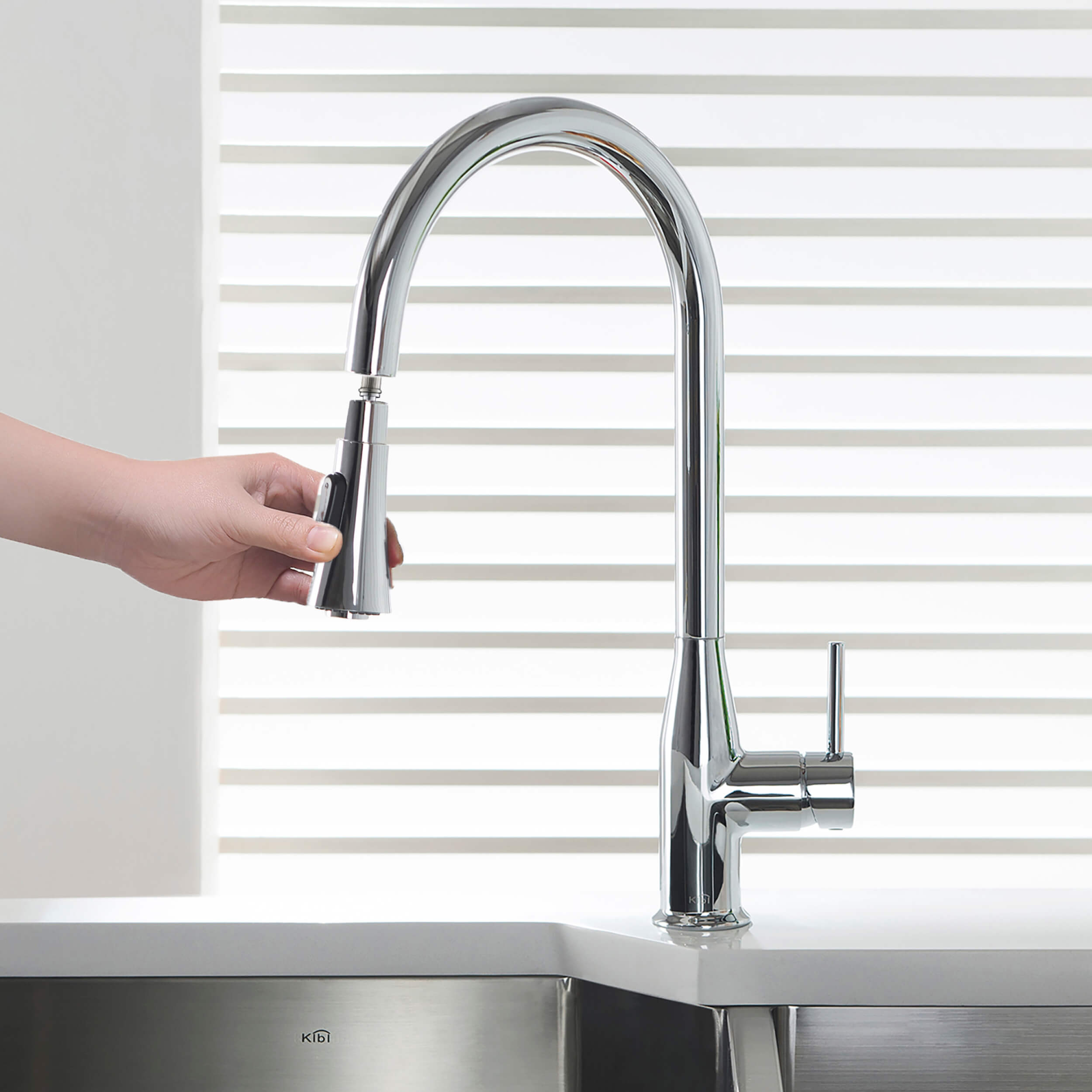 Napa Single Handle Pull Down Kitchen Sink Faucet - KKF2005