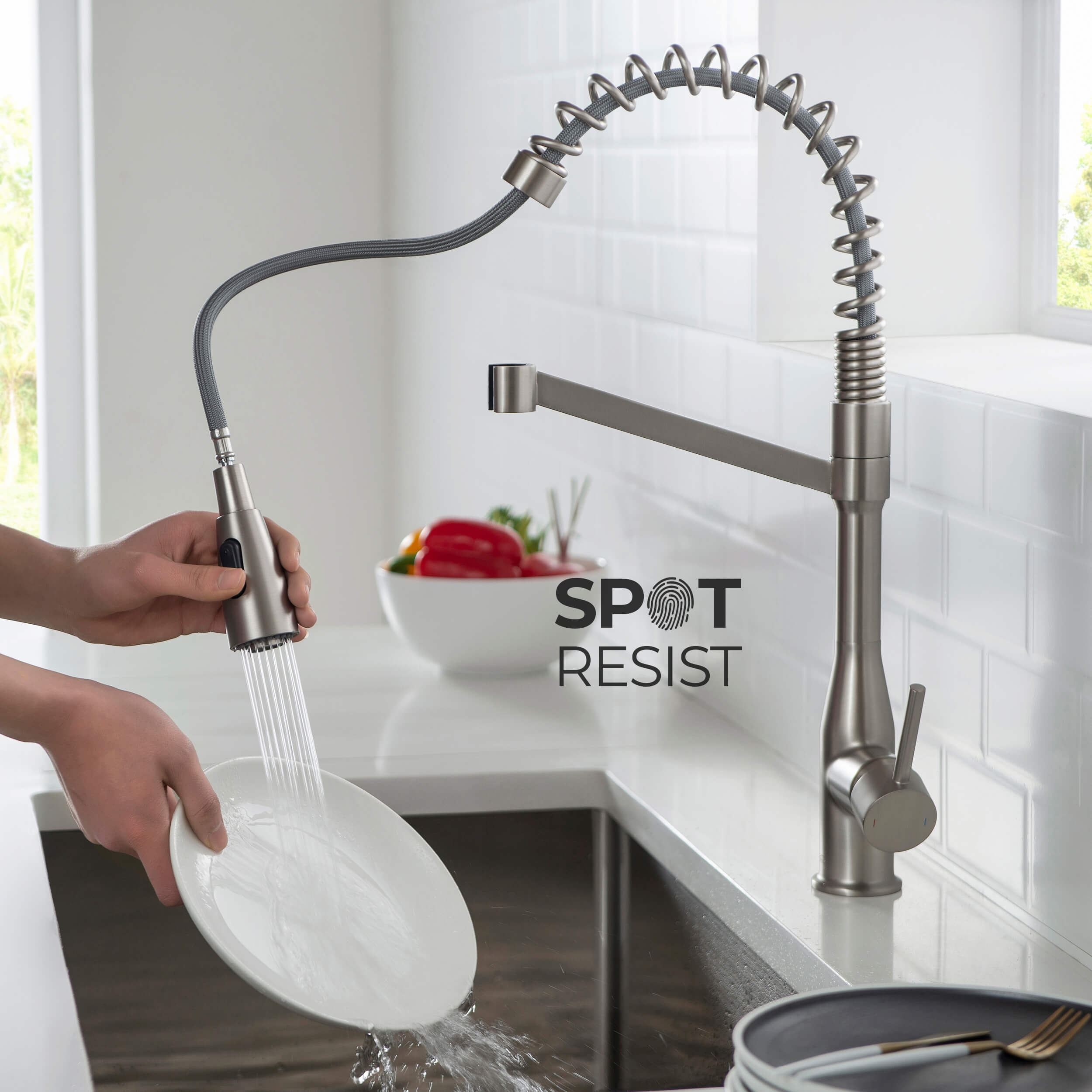 Largo Single Handle Commercial Style Kitchen Sink Faucet - KKF2006