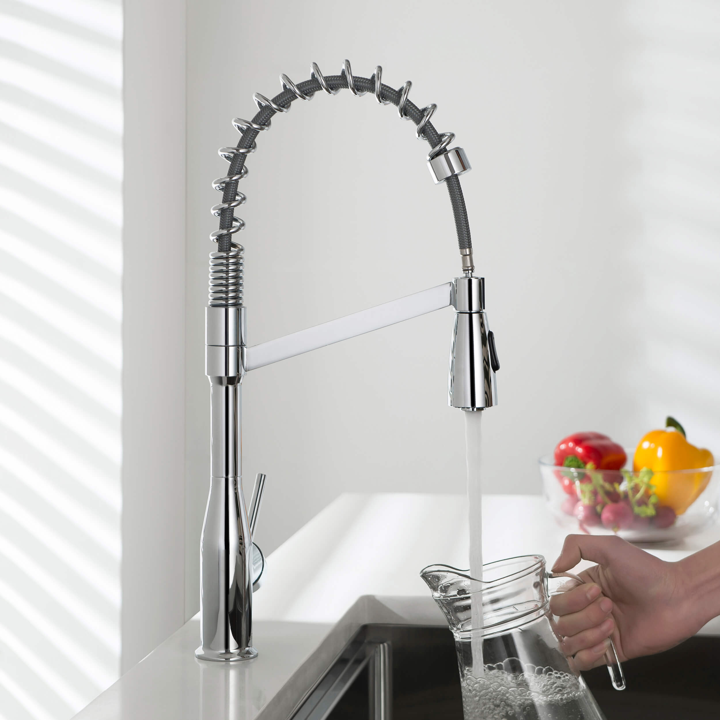 Largo Single Handle Commercial Style Kitchen Sink Faucet - KKF2006