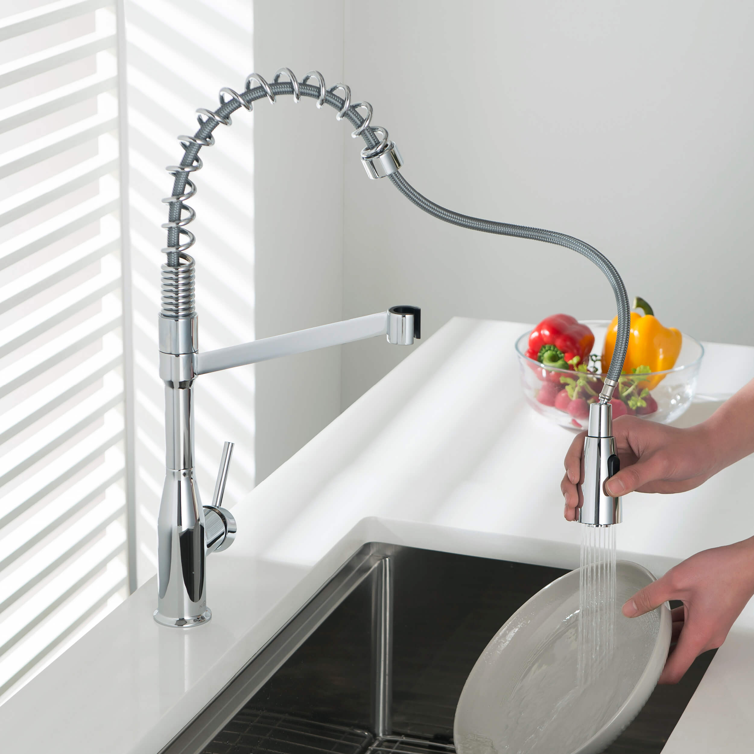 Largo Single Handle Commercial Style Kitchen Sink Faucet - KKF2006