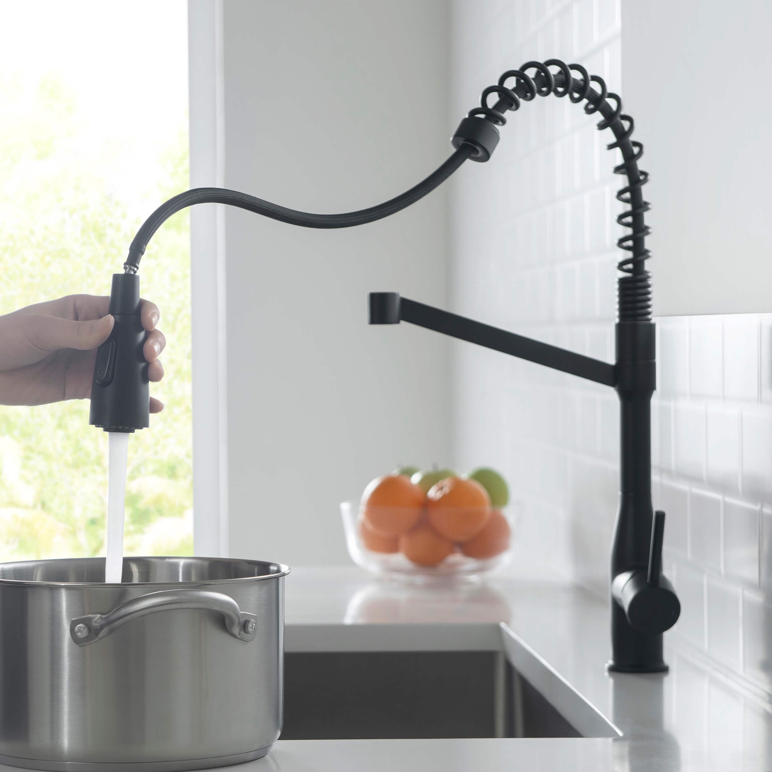 Largo Single Handle Commercial Style Kitchen Sink Faucet - KKF2006