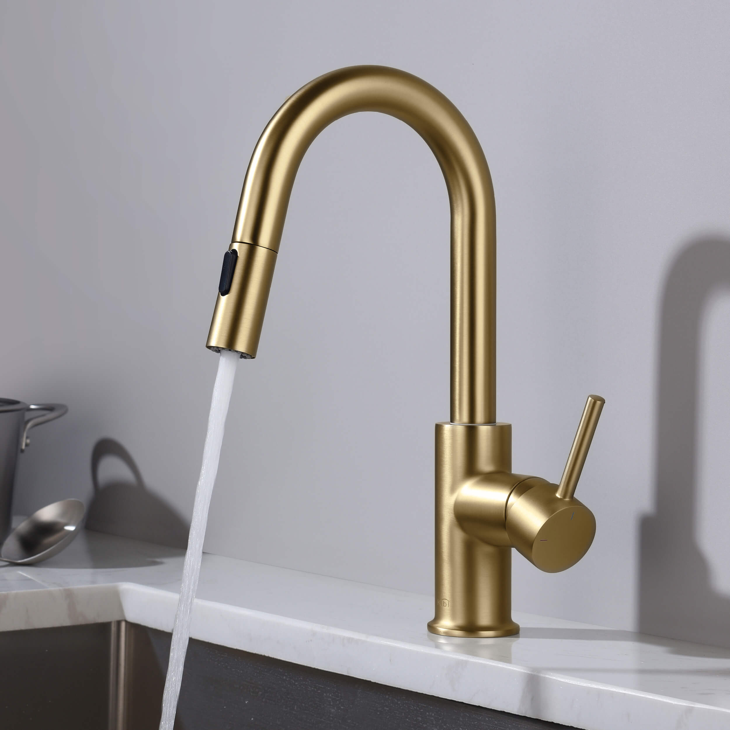 Circular Single Handle Pull Down Kitchen & Bar Sink Faucet - KKF2011