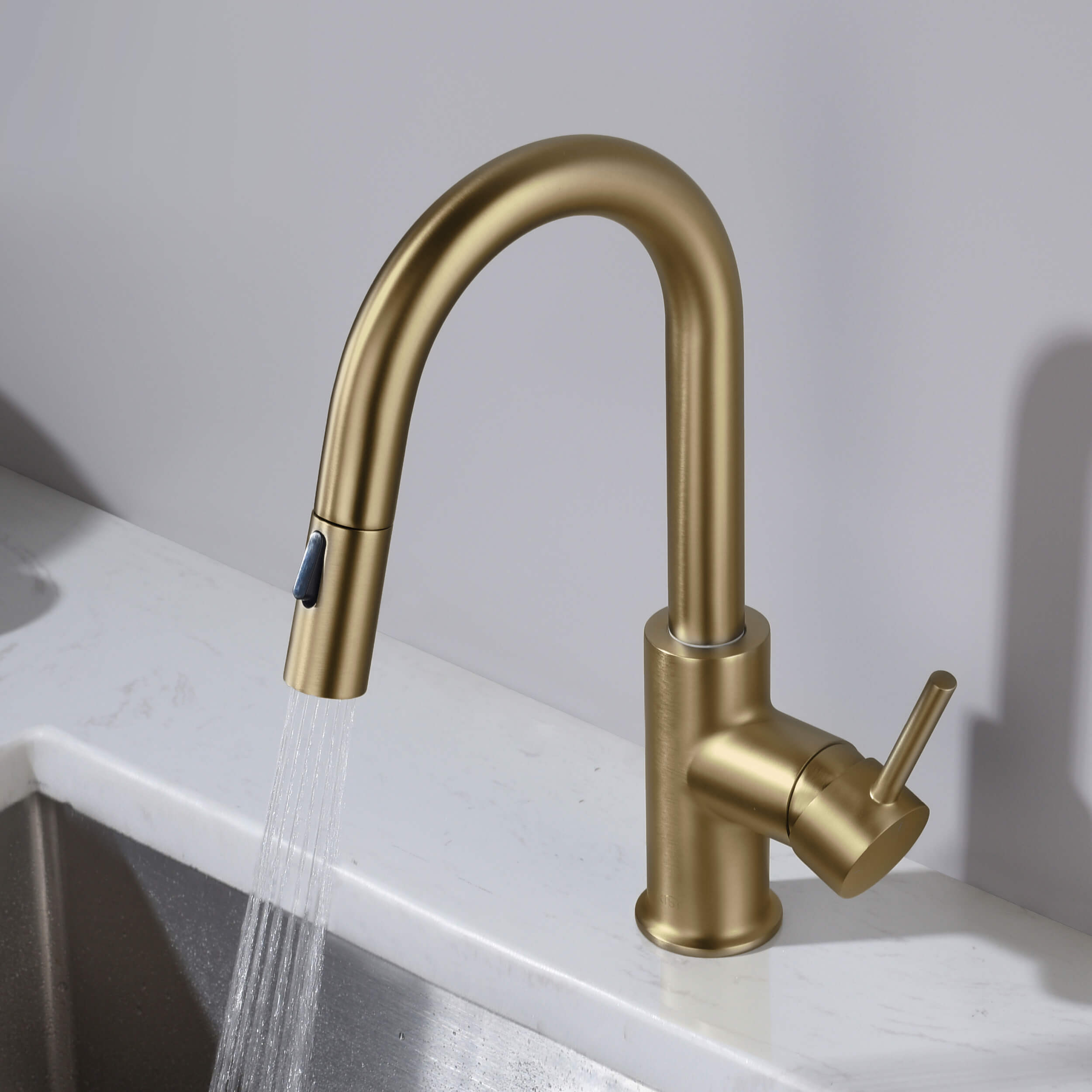 Circular Single Handle Pull Down Kitchen & Bar Sink Faucet - KKF2011