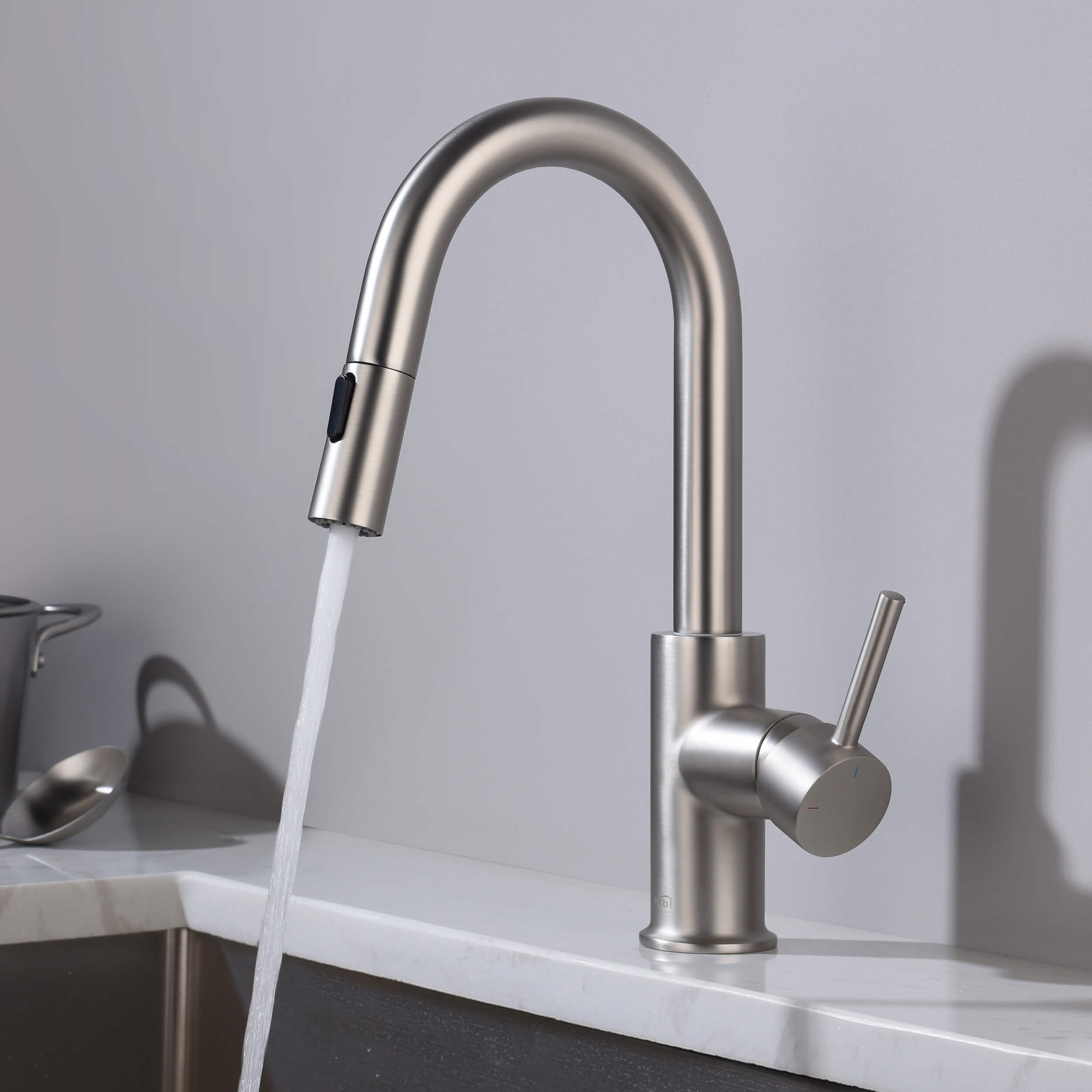Circular Single Handle Pull Down Kitchen & Bar Sink Faucet - KKF2011