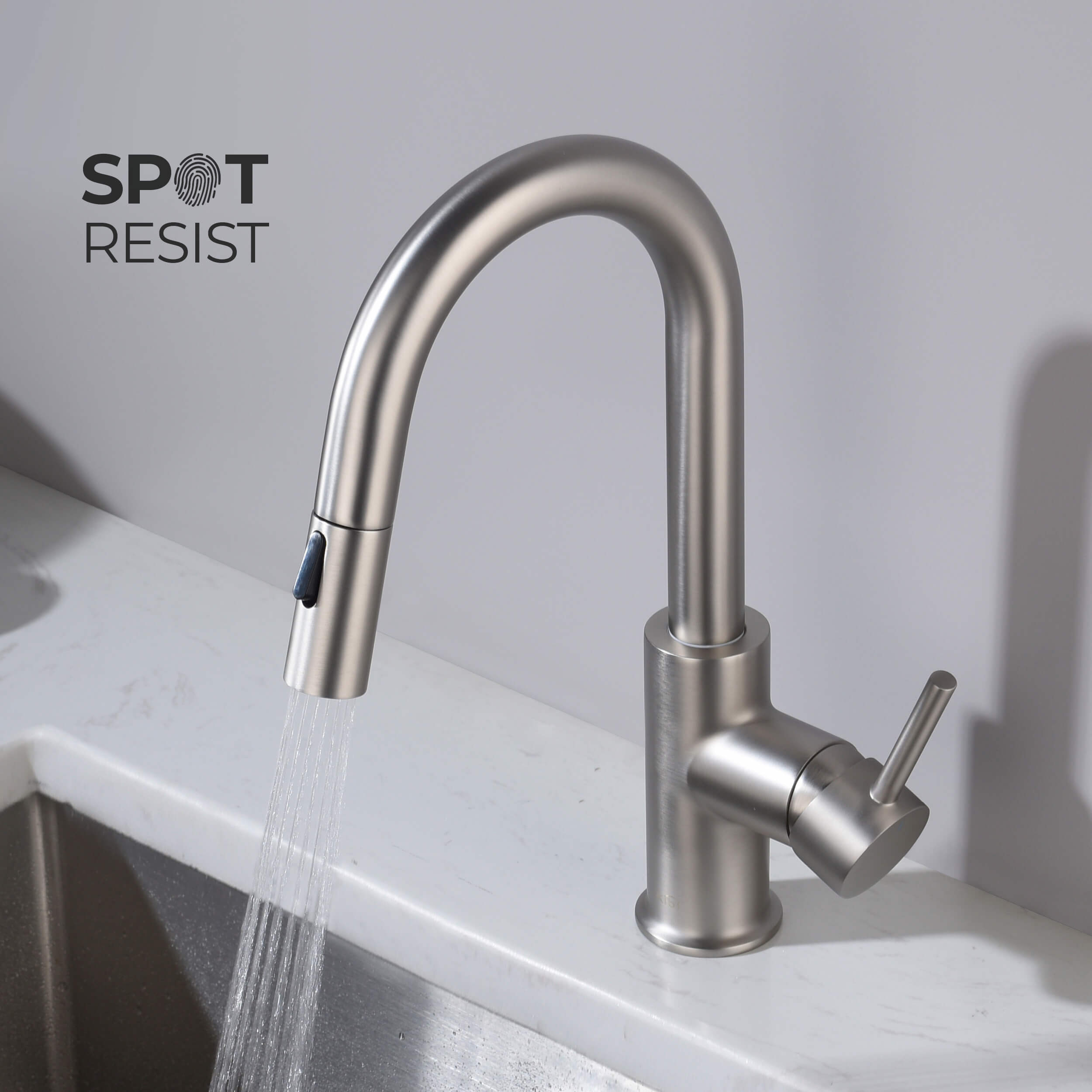 Circular Single Handle Pull Down Kitchen & Bar Sink Faucet - KKF2011