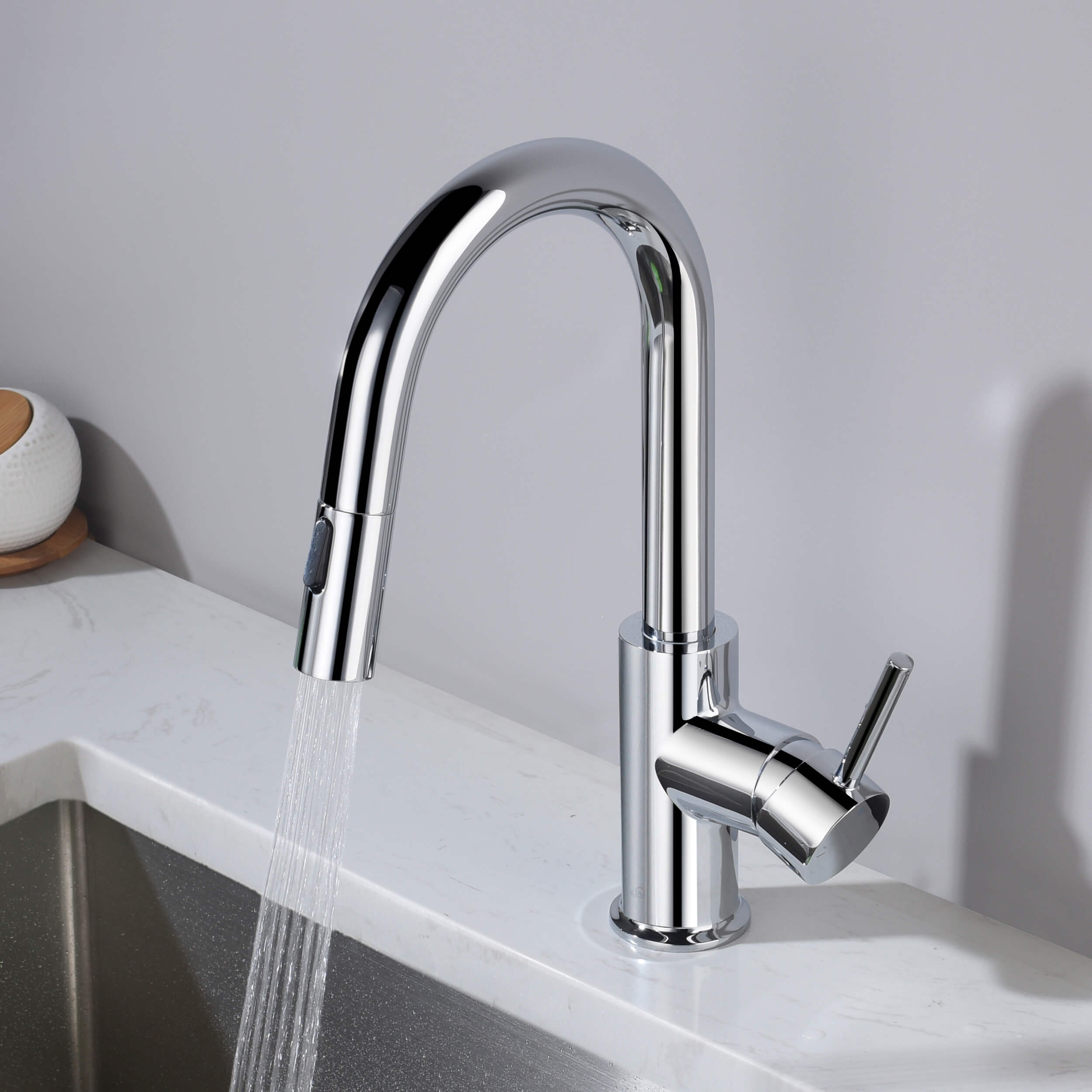 Circular Single Handle Pull Down Kitchen & Bar Sink Faucet - KKF2011