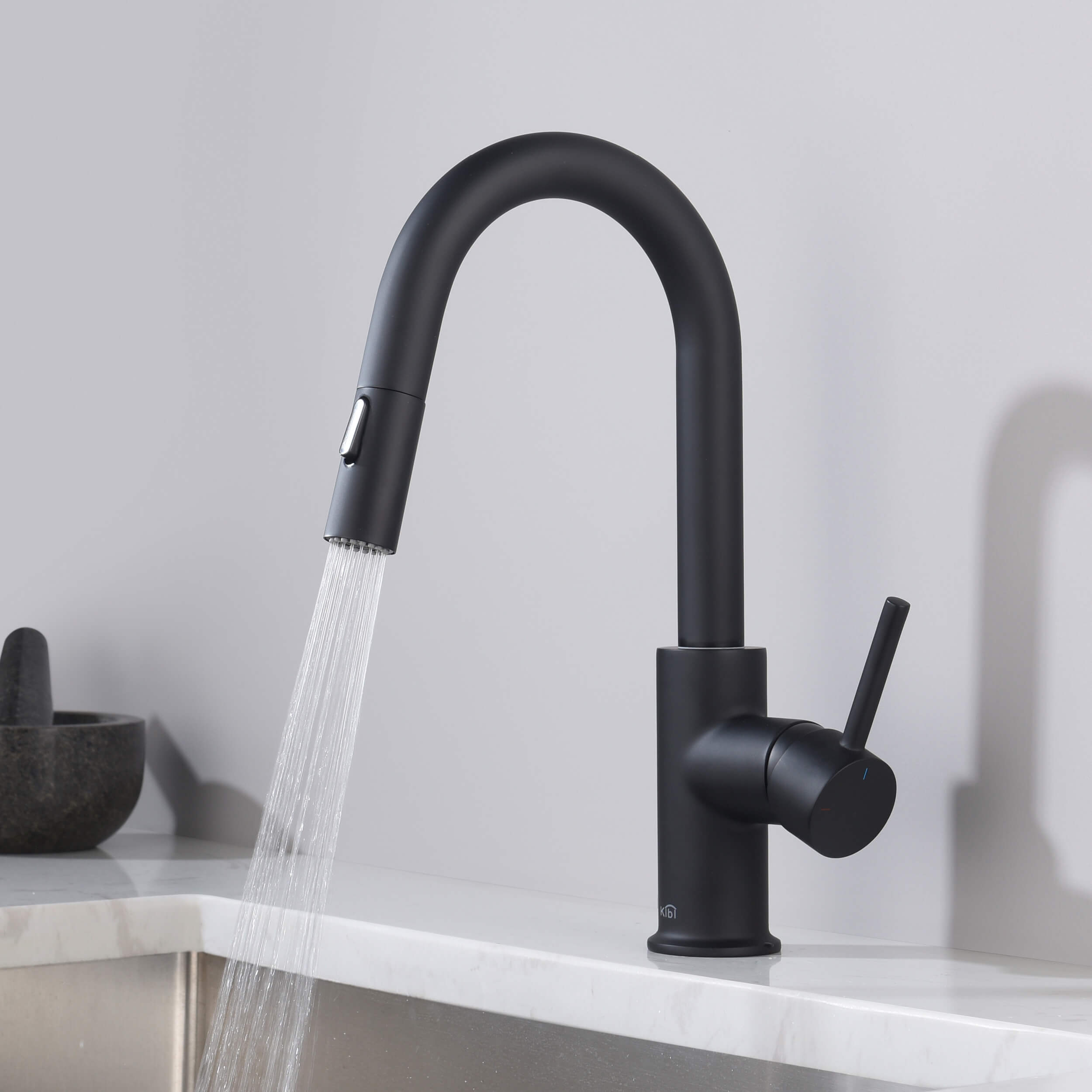 Circular Single Handle Pull Down Kitchen & Bar Sink Faucet - KKF2011