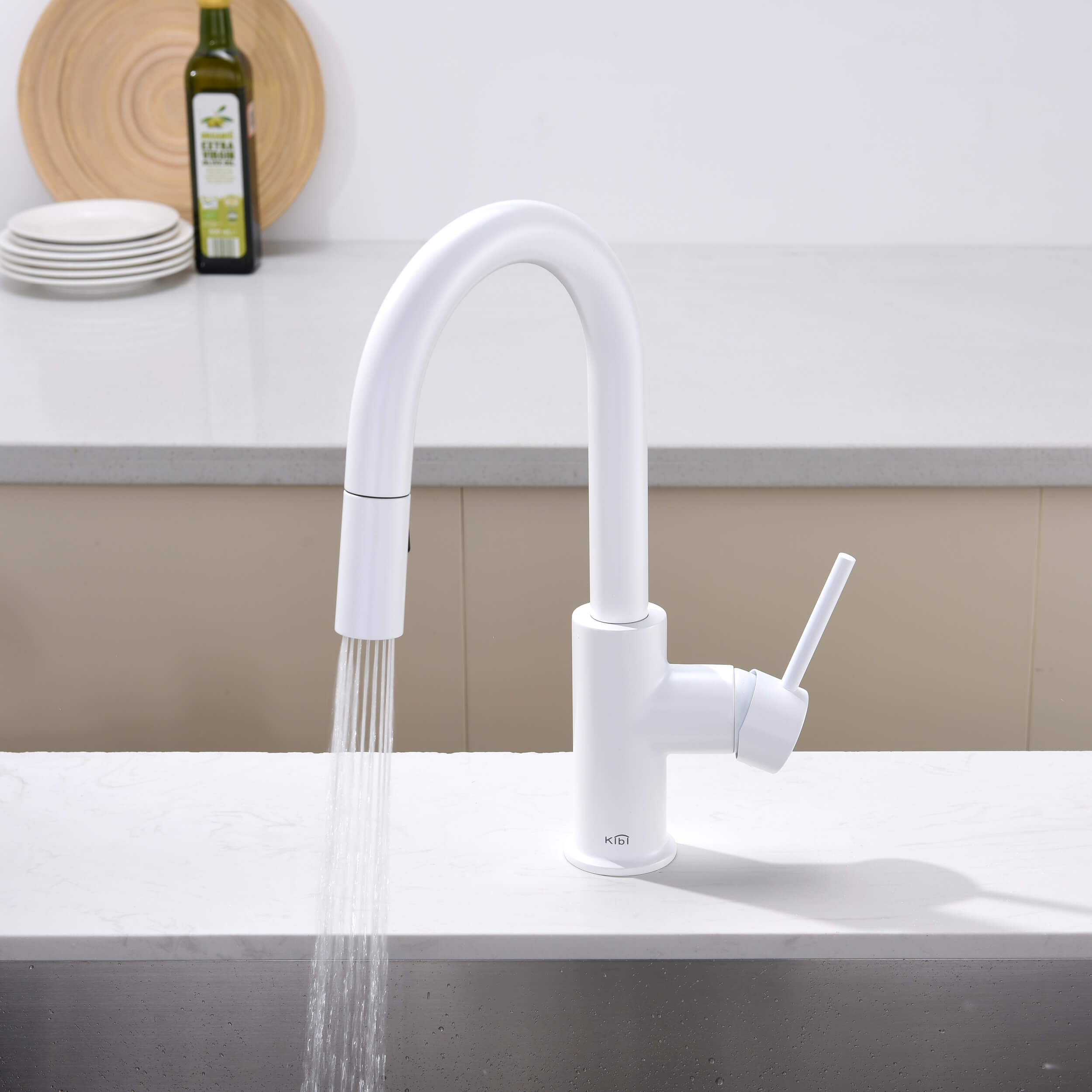 Circular Single Handle Pull Down Kitchen & Bar Sink Faucet - KKF2011
