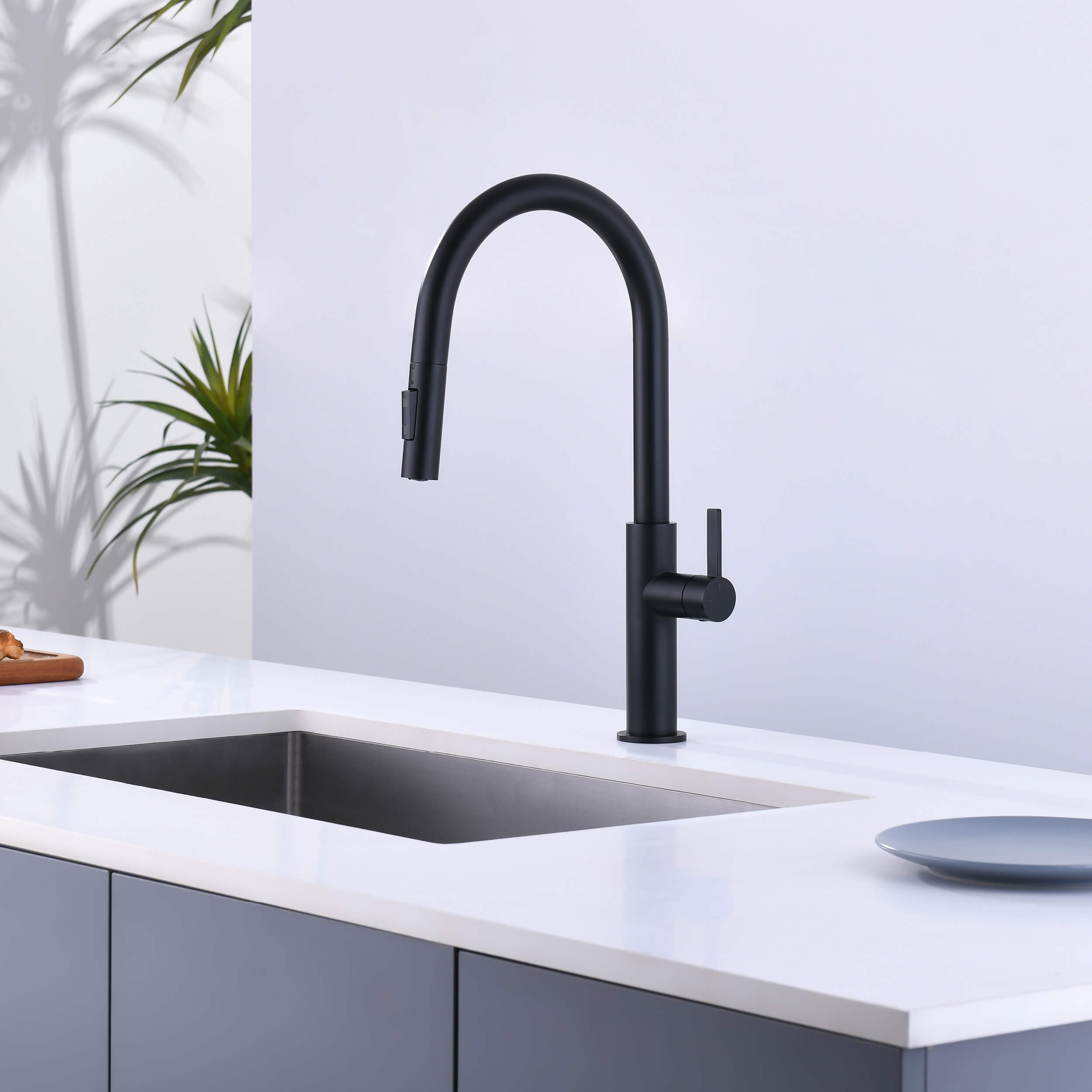 Novo Single Handle Pull Down Kitchen Faucet - KKF2019