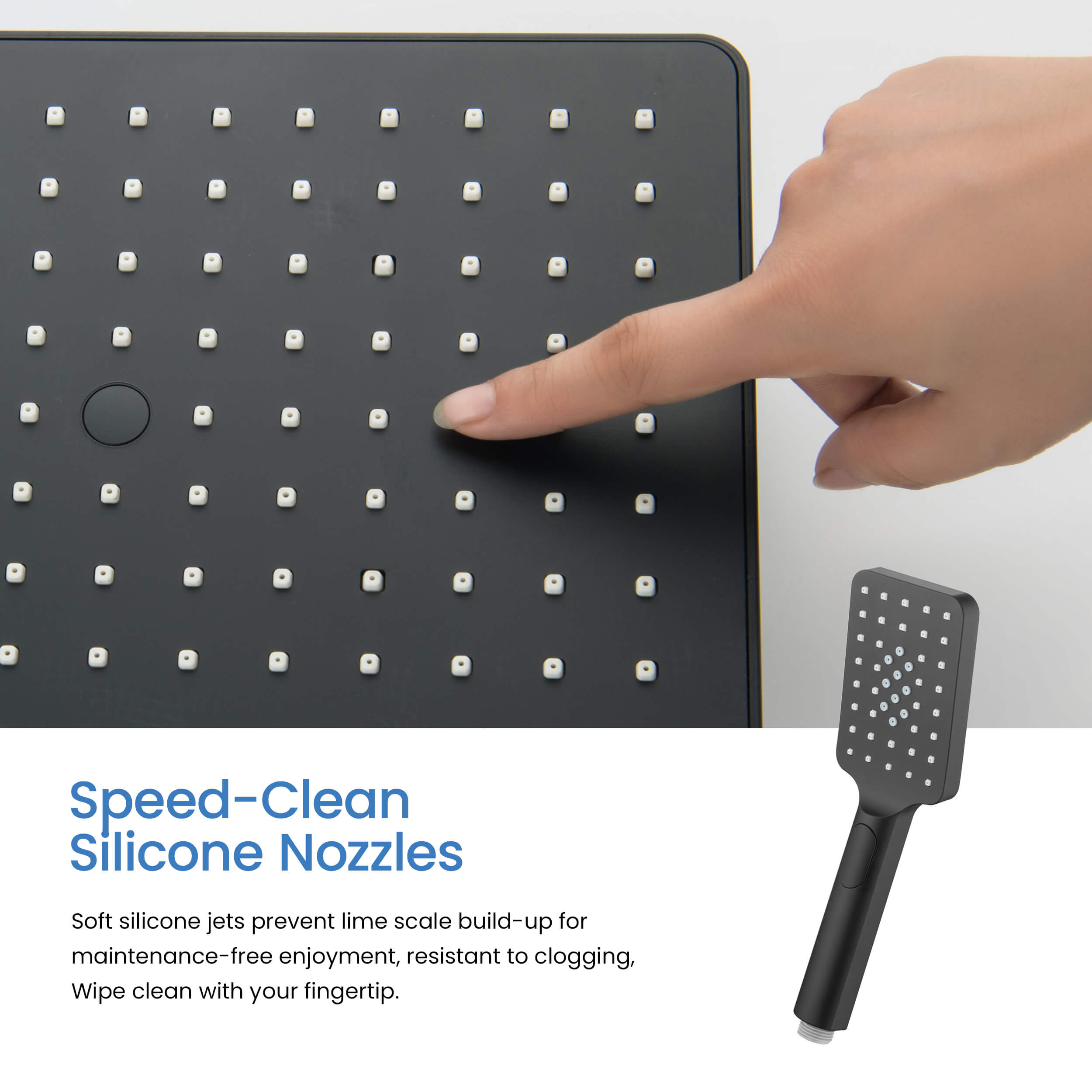 Cube Shower Column with Dual Function Shower Head KSC402