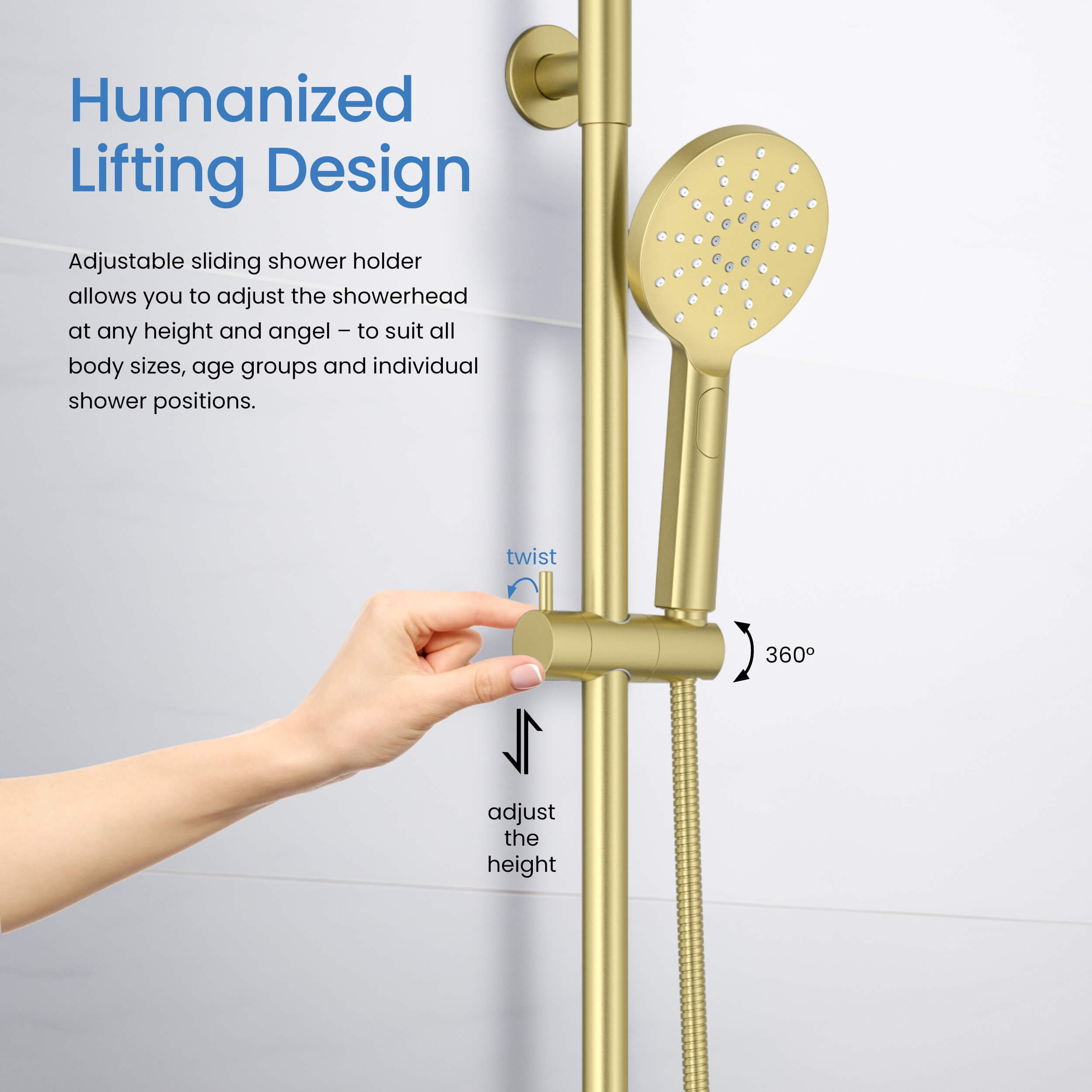 Circular Pressure Balanced 2-Function Shower Column with Rough In Valve KSC403