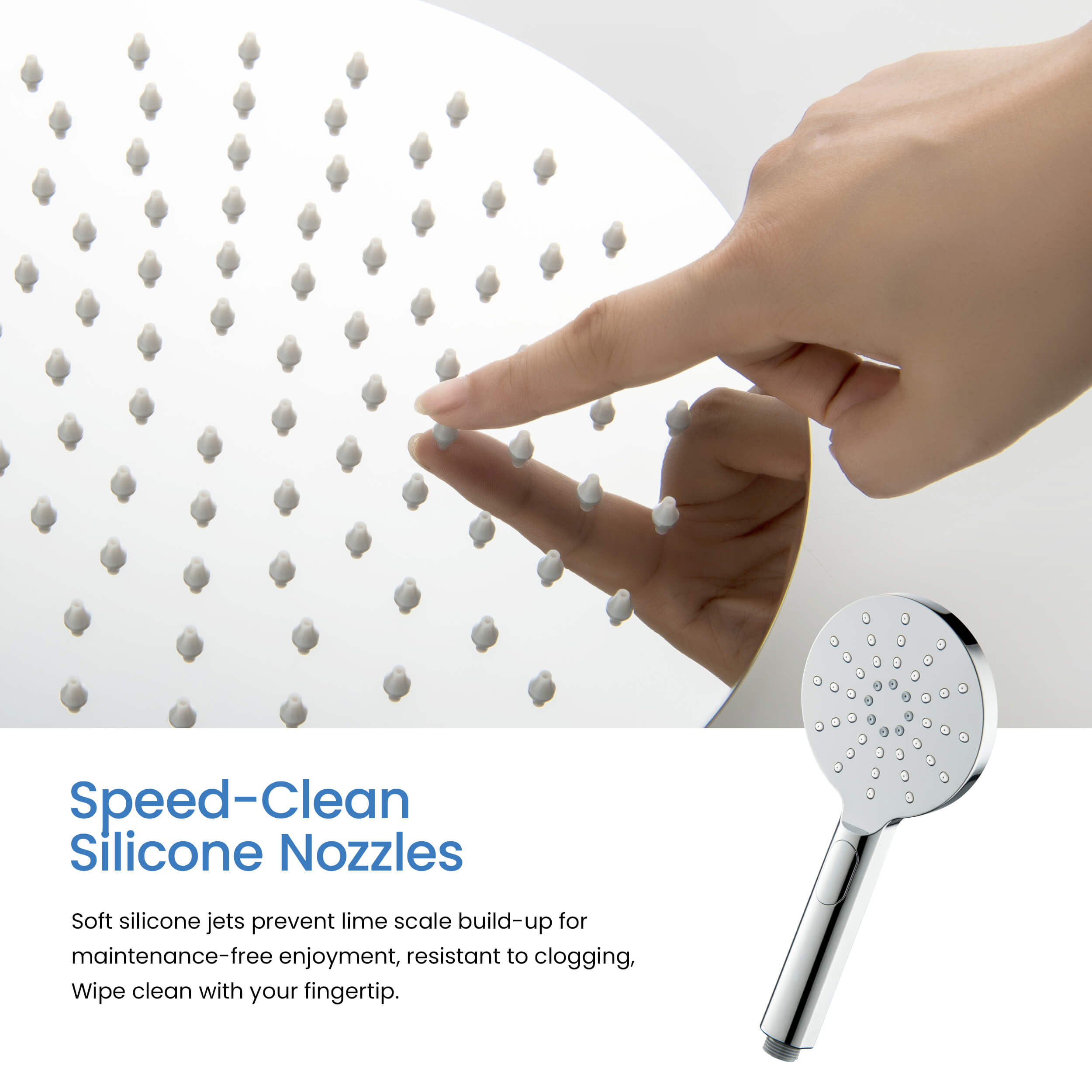 Circular Pressure Balanced 2-Function Shower Column with Rough In Valve KSC403