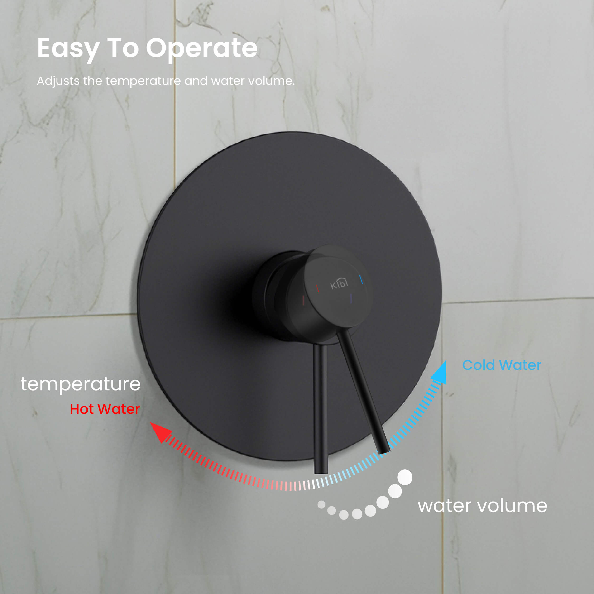 Circular Pressure Balanced 2-Function Shower Column with Rough In Valve KSC403