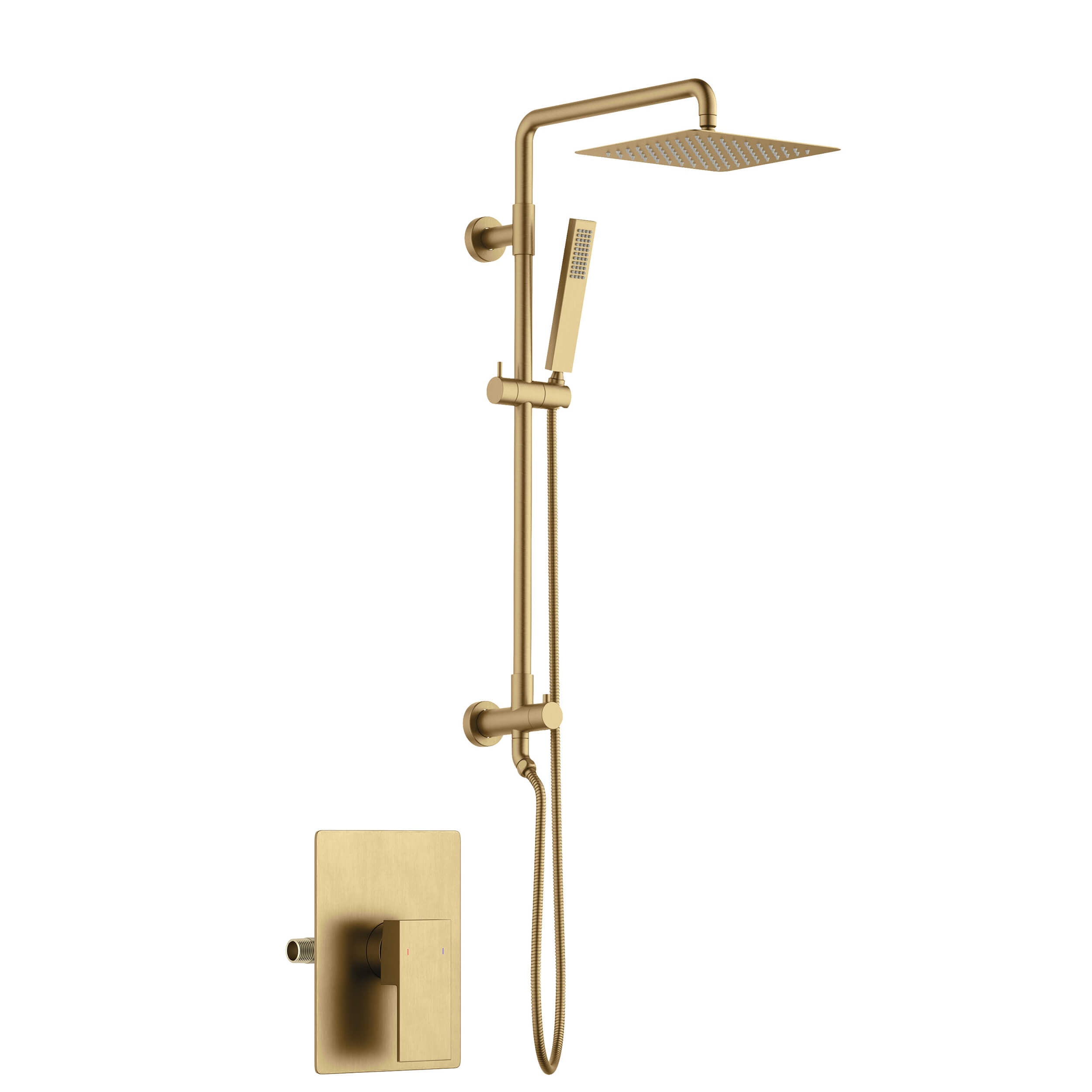 Cube Pressure Balanced 2-Function Shower Column with Rough In Valve KSC404