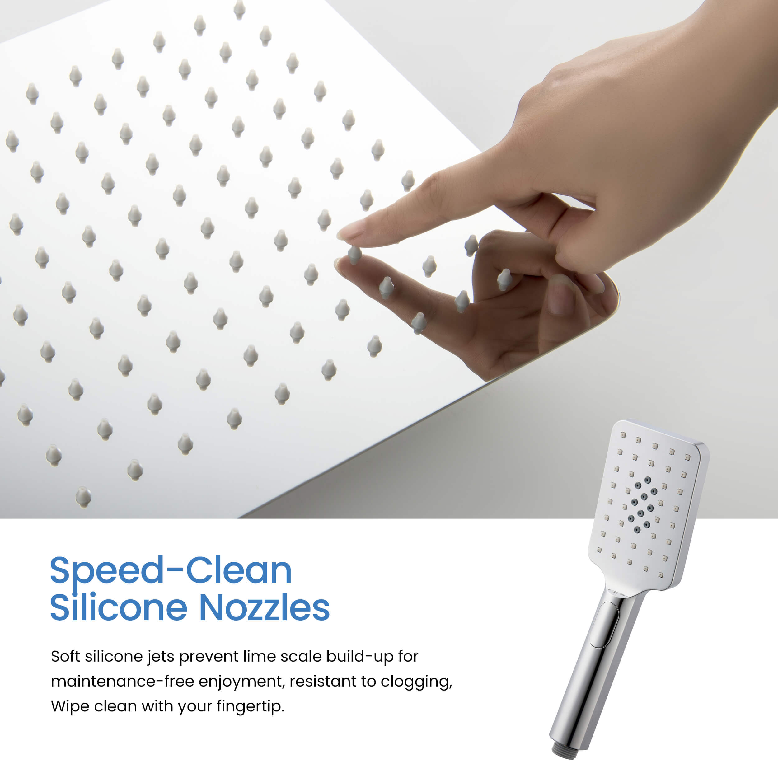 Cube Pressure Balanced 2-Function Shower Column with Rough In Valve KSC404