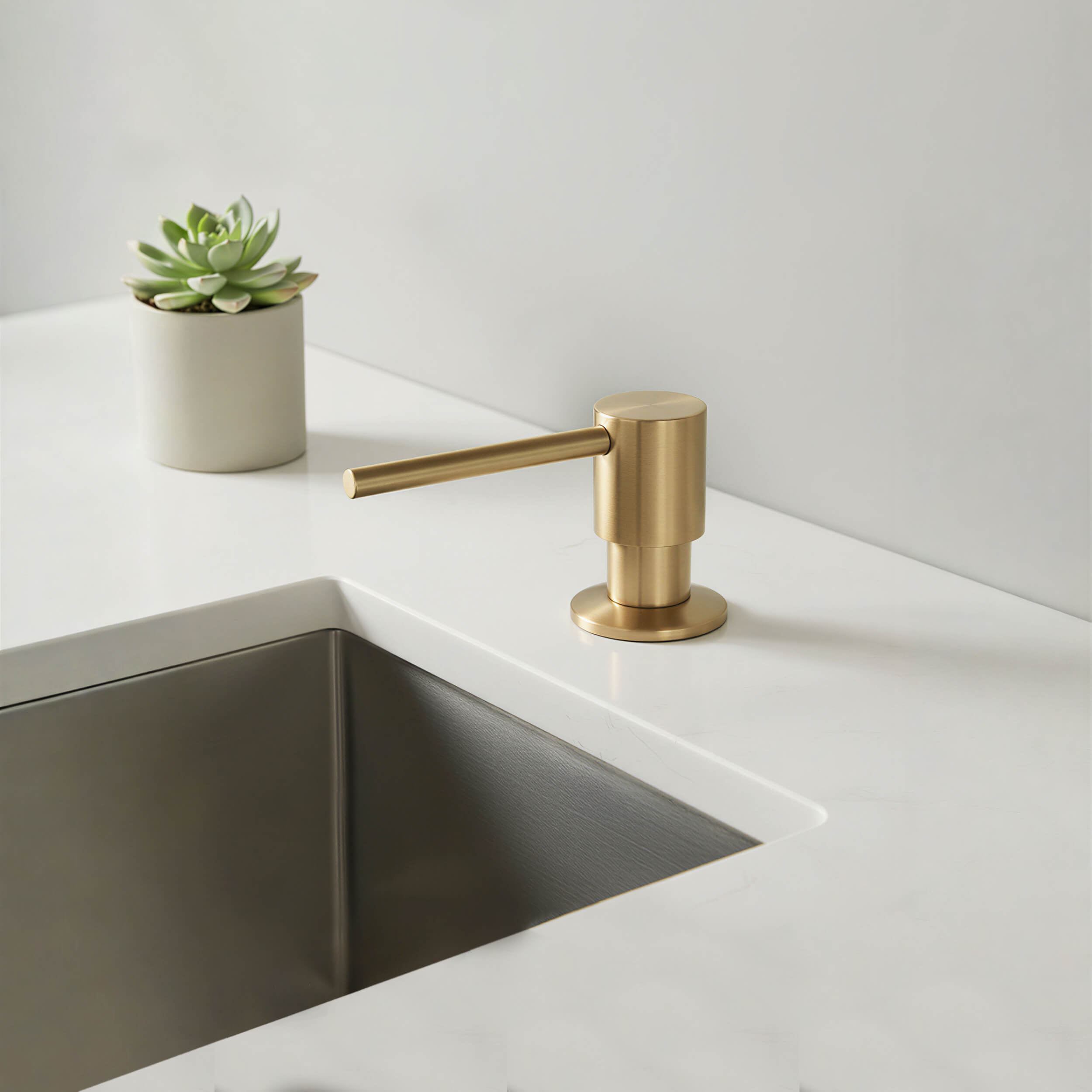 Kitchen Lead Free Solid Brass Construction Soap Dispenser - KSD100