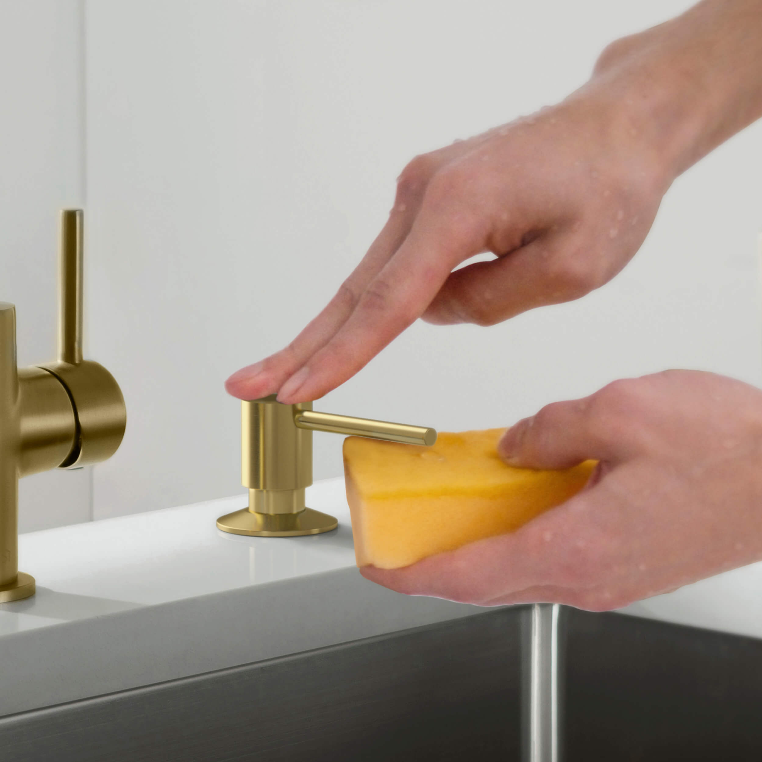 Kitchen Lead Free Solid Brass Construction Soap Dispenser - KSD100
