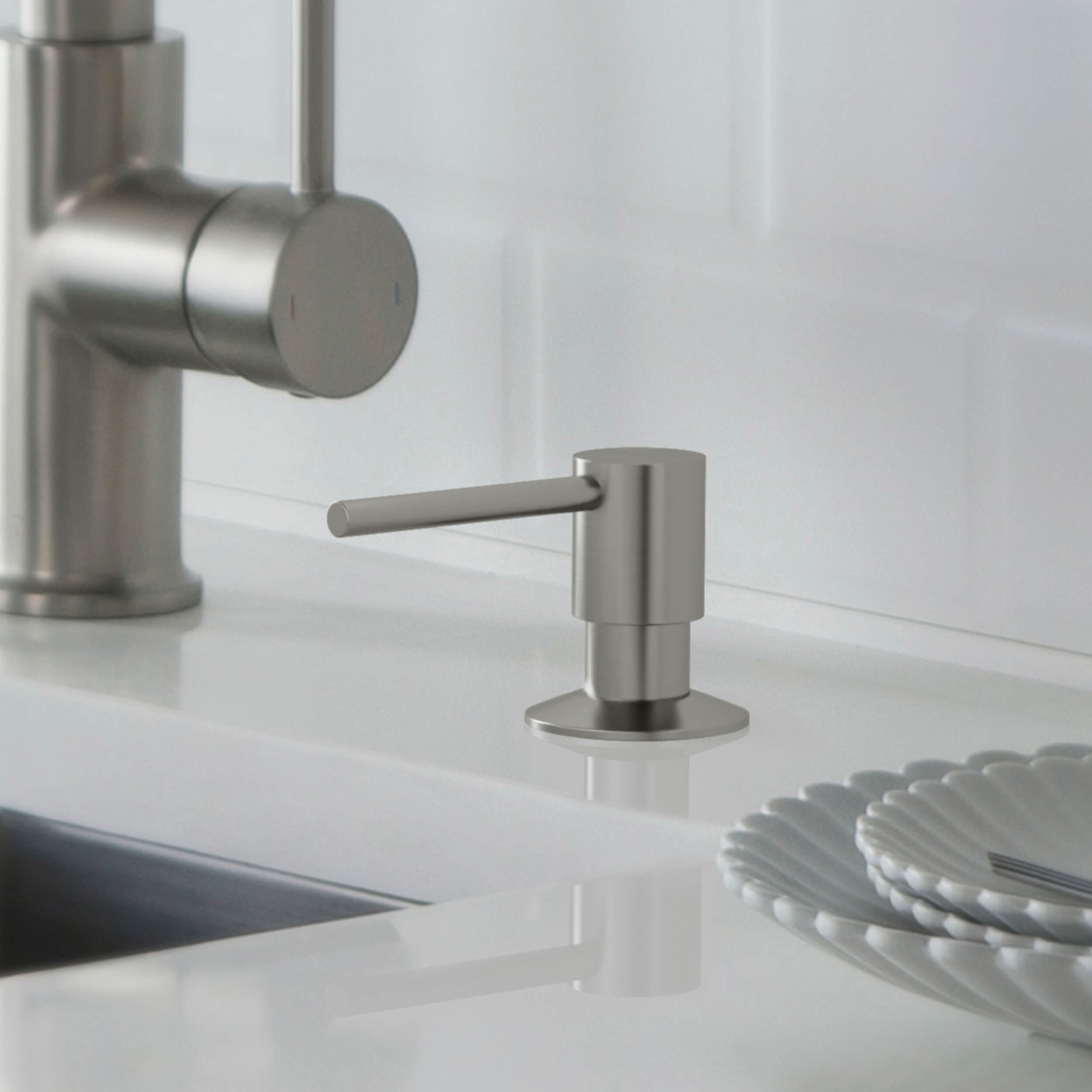 Kitchen Lead Free Solid Brass Construction Soap Dispenser - KSD100