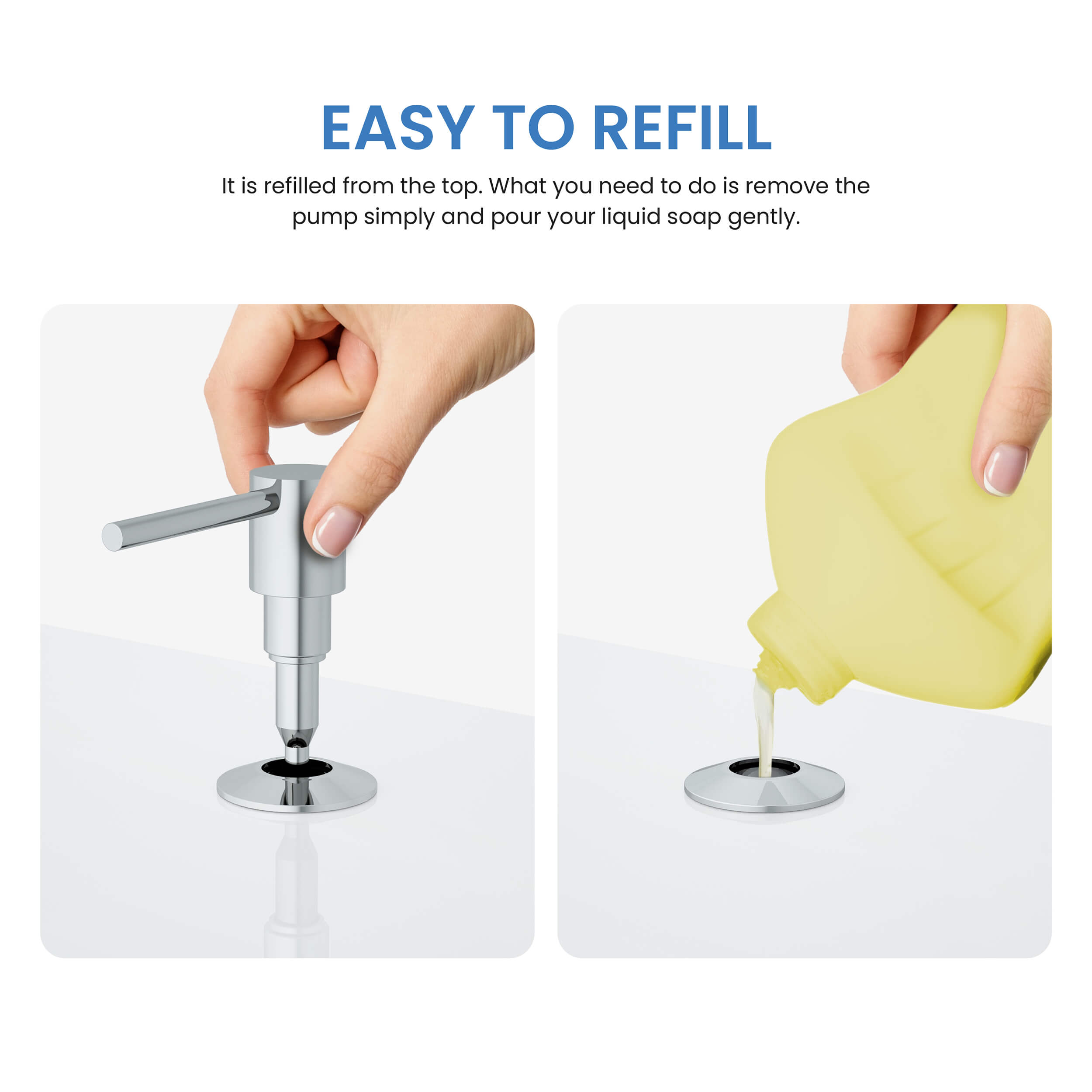 Kitchen Lead Free Solid Brass Construction Soap Dispenser - KSD100