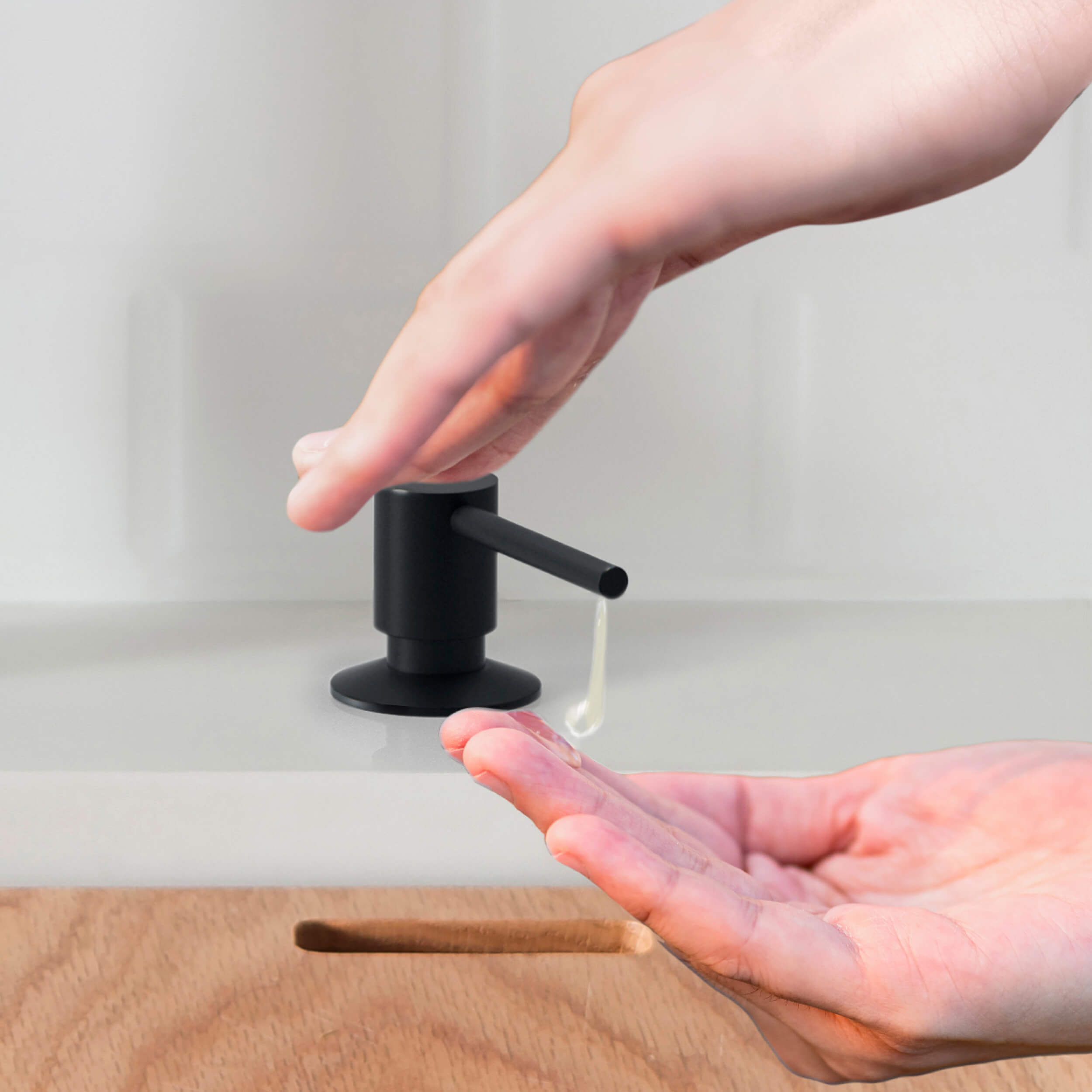 Kitchen Lead Free Solid Brass Construction Soap Dispenser - KSD100