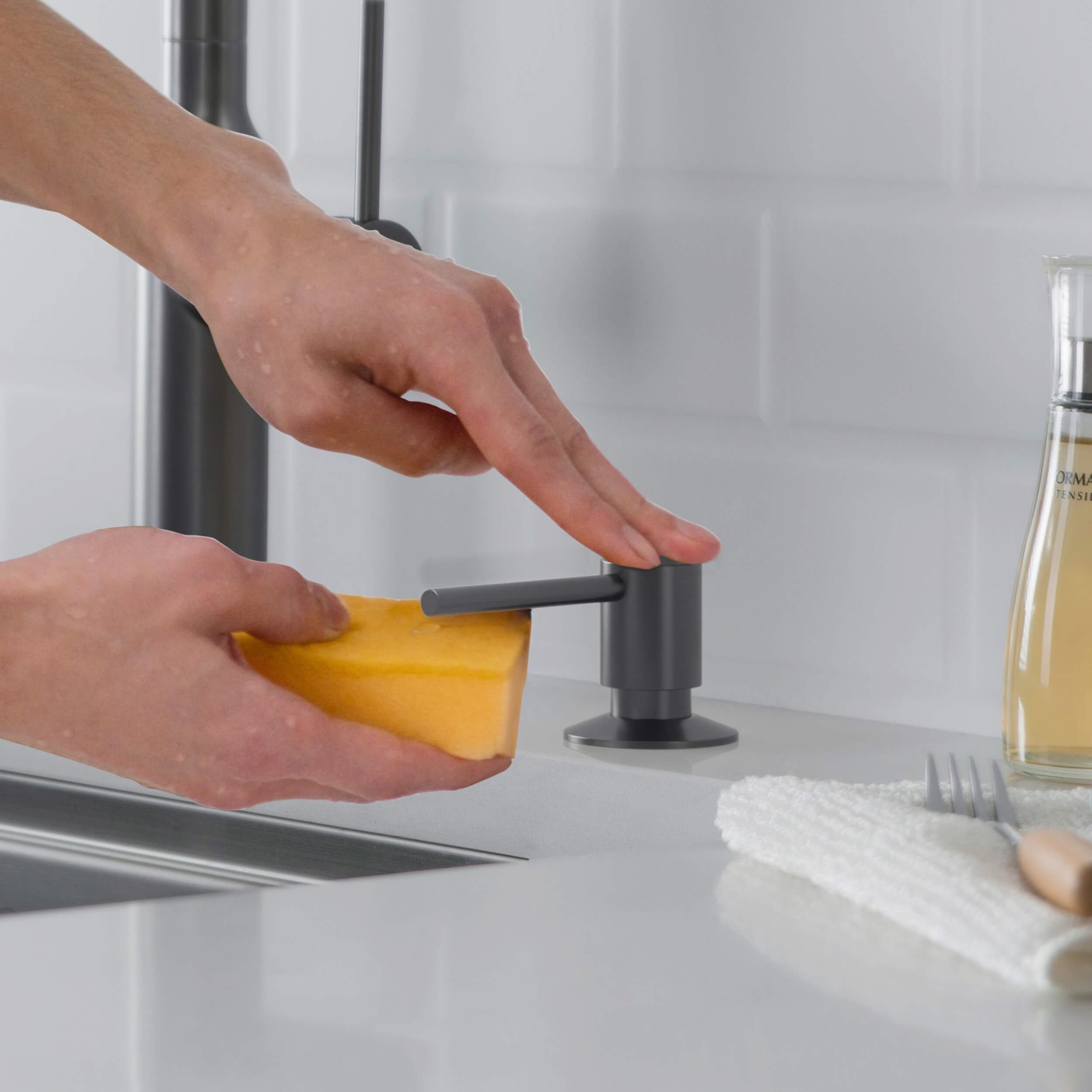 Kitchen Lead Free Solid Brass Construction Soap Dispenser - KSD100