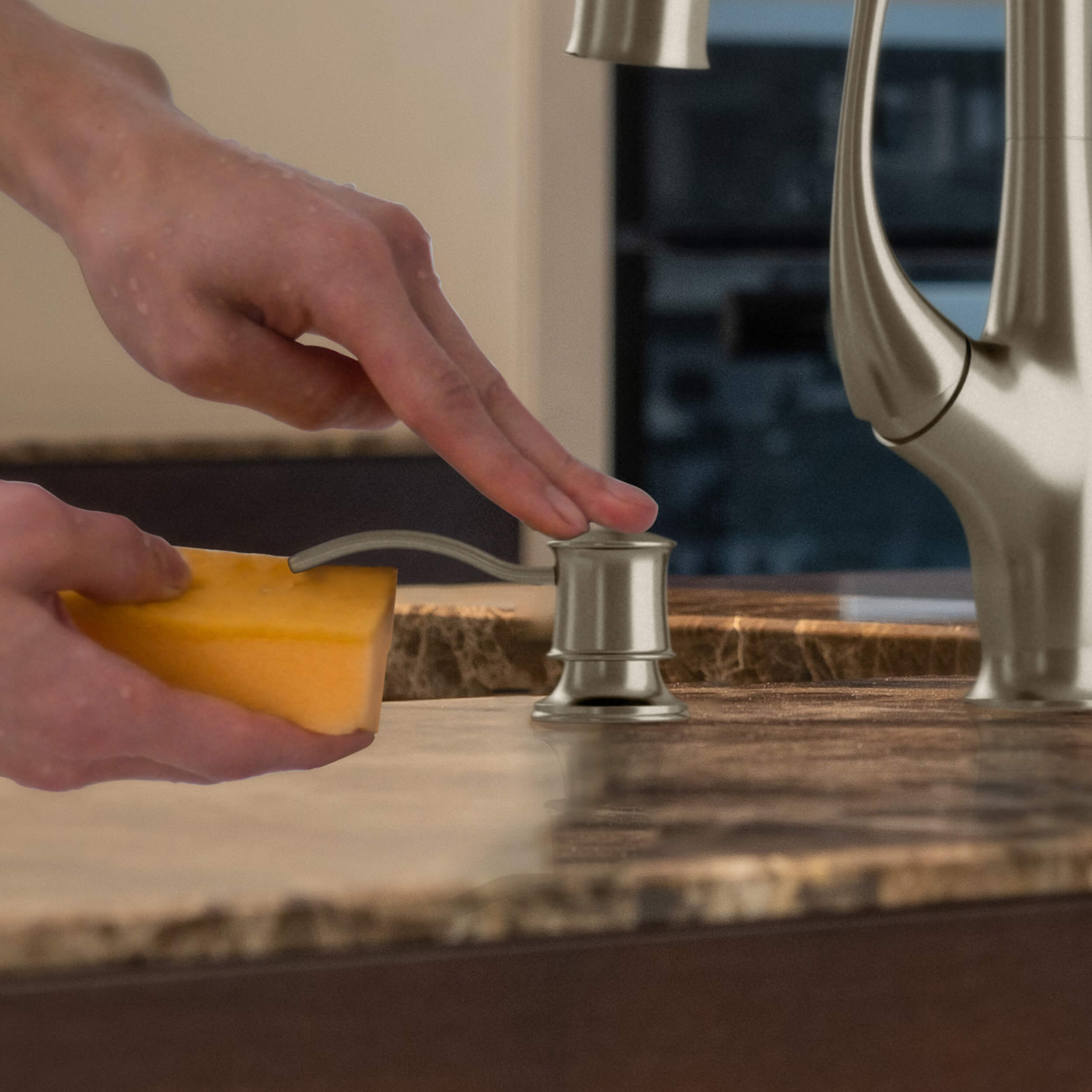 Kitchen Lead Free Solid Brass Construction Soap Dispenser - KSD101