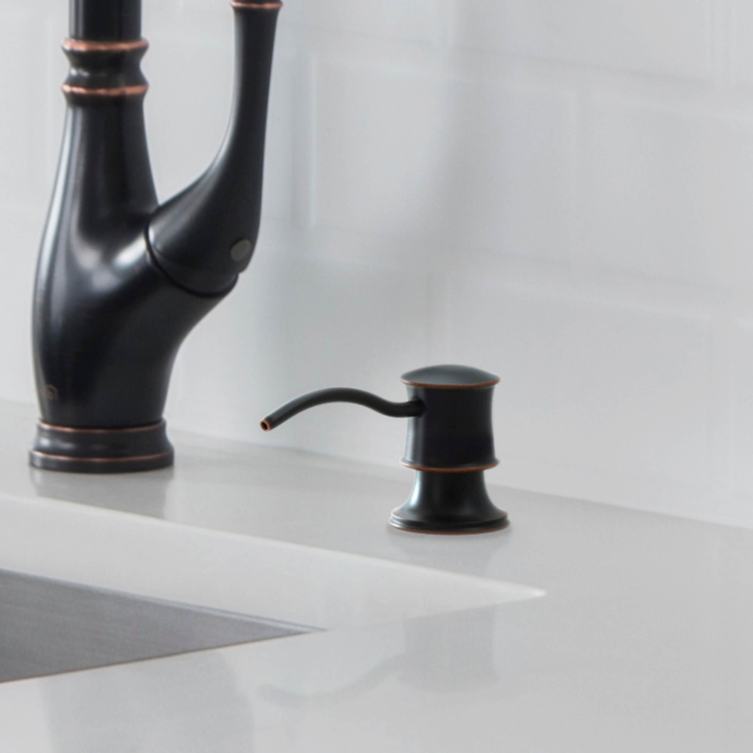 Kitchen Lead Free Solid Brass Construction Soap Dispenser - KSD101