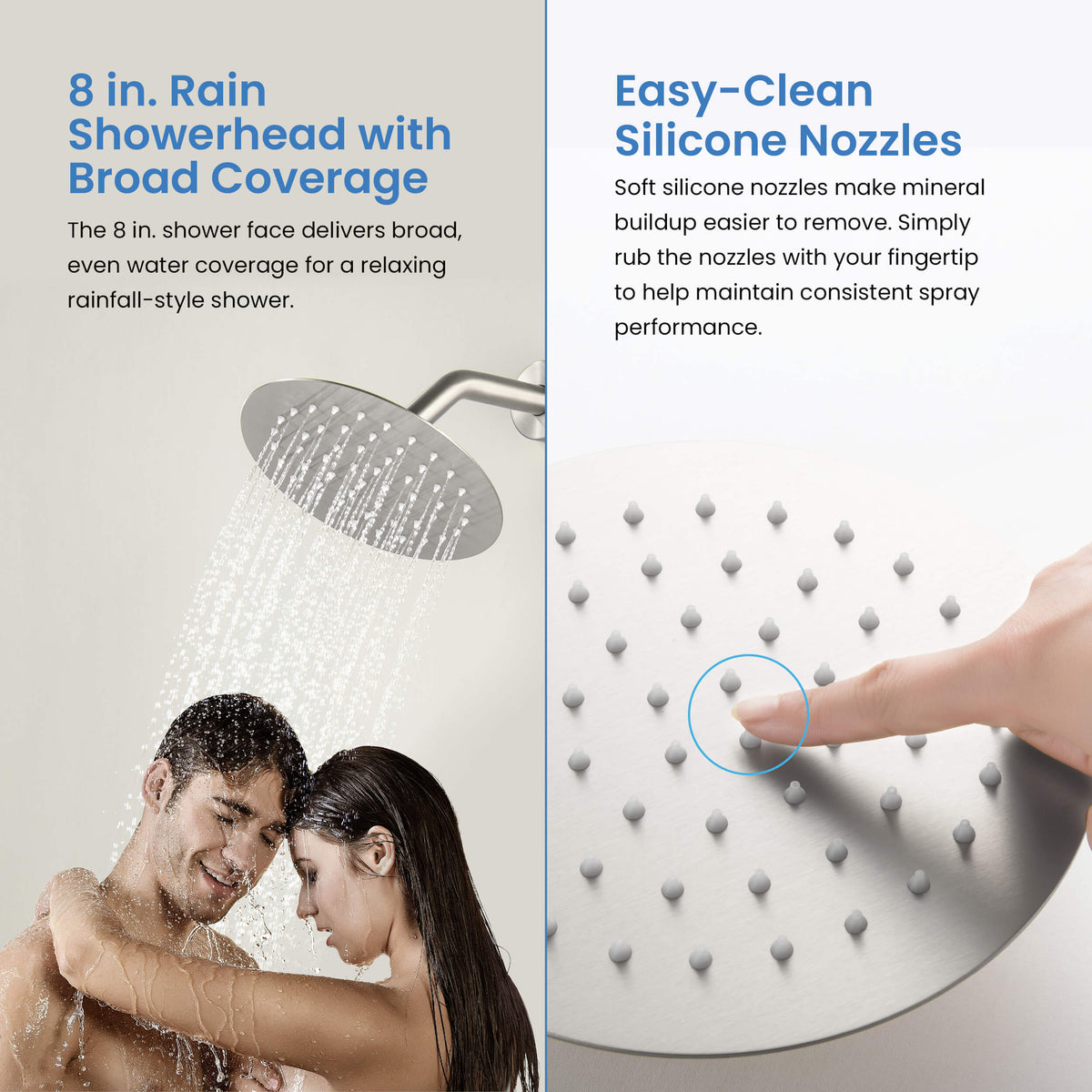 Circular Single Function Pressure Balanced Complete Shower Faucet Set - KSF4015