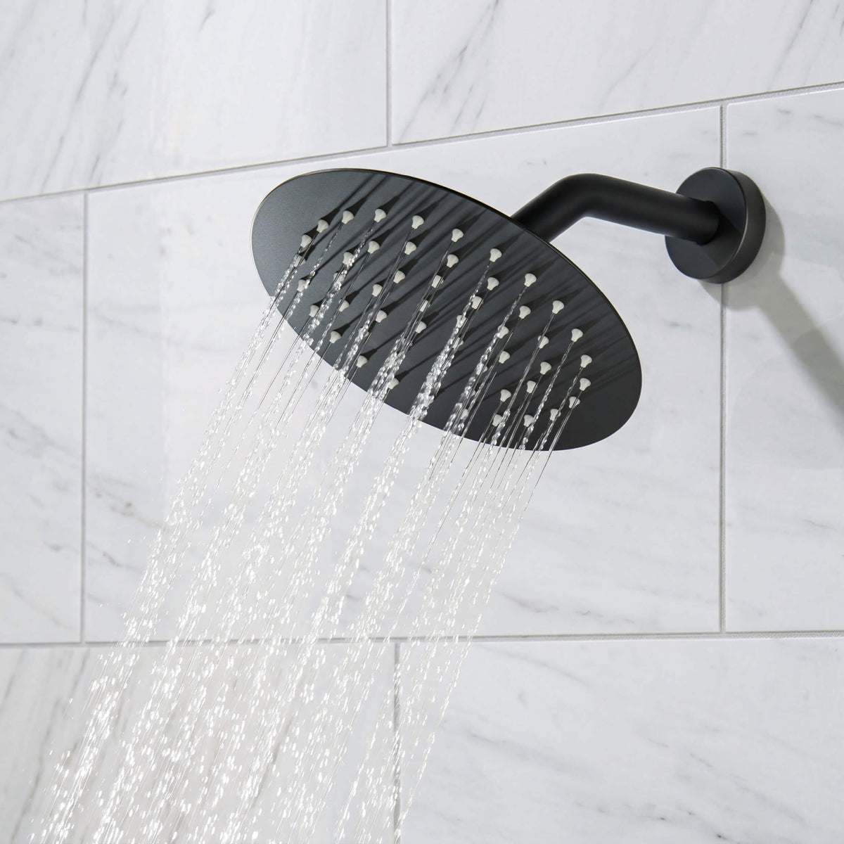 Circular Single Function Pressure Balanced Complete Shower Faucet Set with Tub Spout - KSF4016