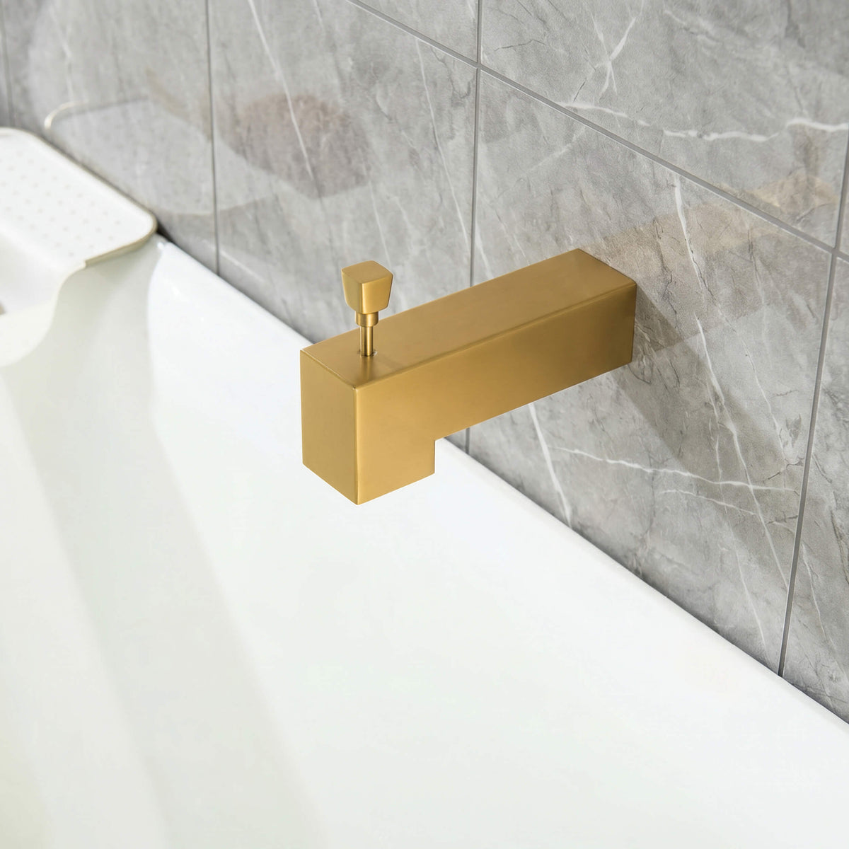 Cube Single Function Pressure Balanced Complete Shower Faucet Set with Tub Spout - KSF4018