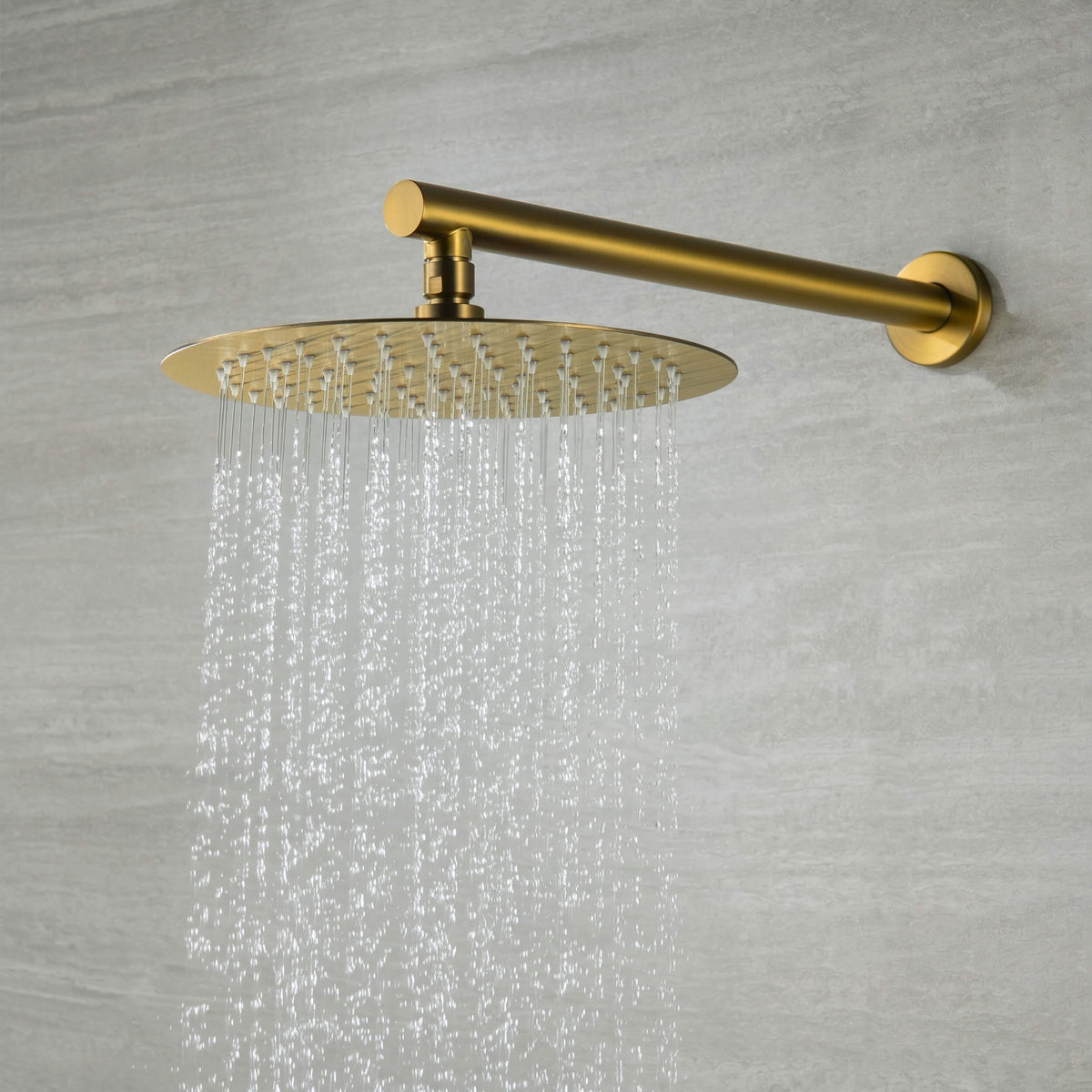 Circular 2-Function Thermostatic Complete Shower Faucet Set - KSF4023