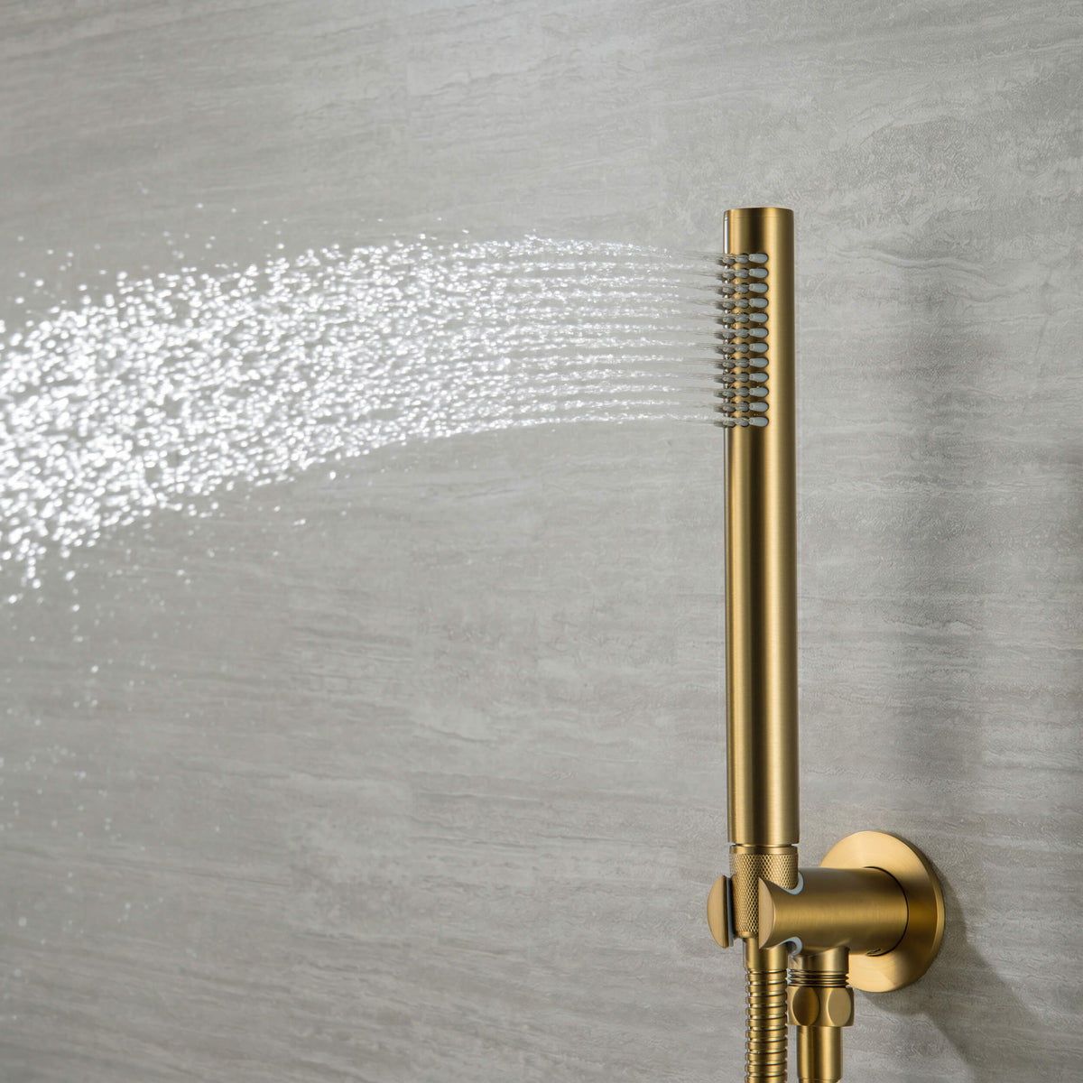 Circular 2-Function Thermostatic Complete Shower Faucet Set - KSF4023