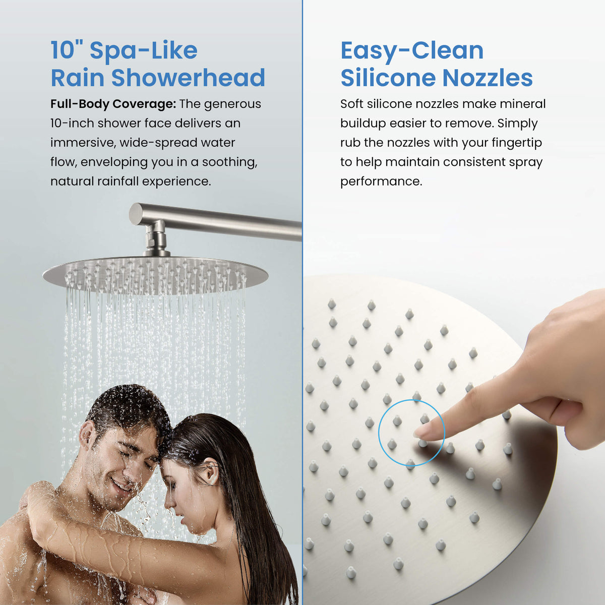 Circular 2-Function Thermostatic Complete Shower Faucet Set - KSF4023