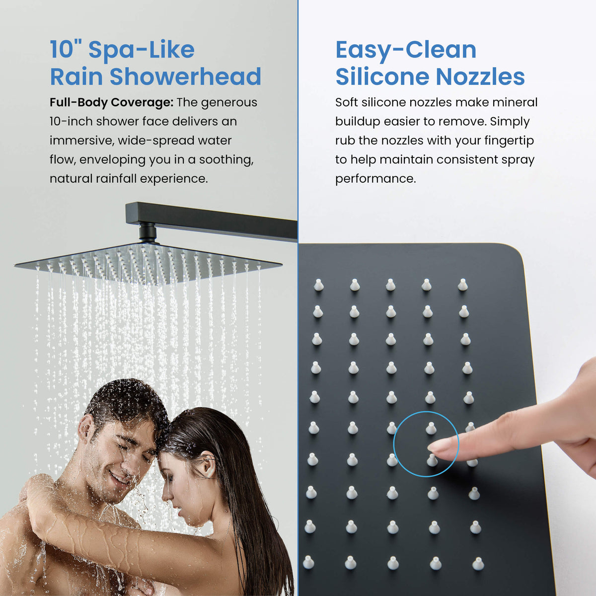 Cube 2-Function Thermostatic Complete Shower Faucet Set - KSF4024