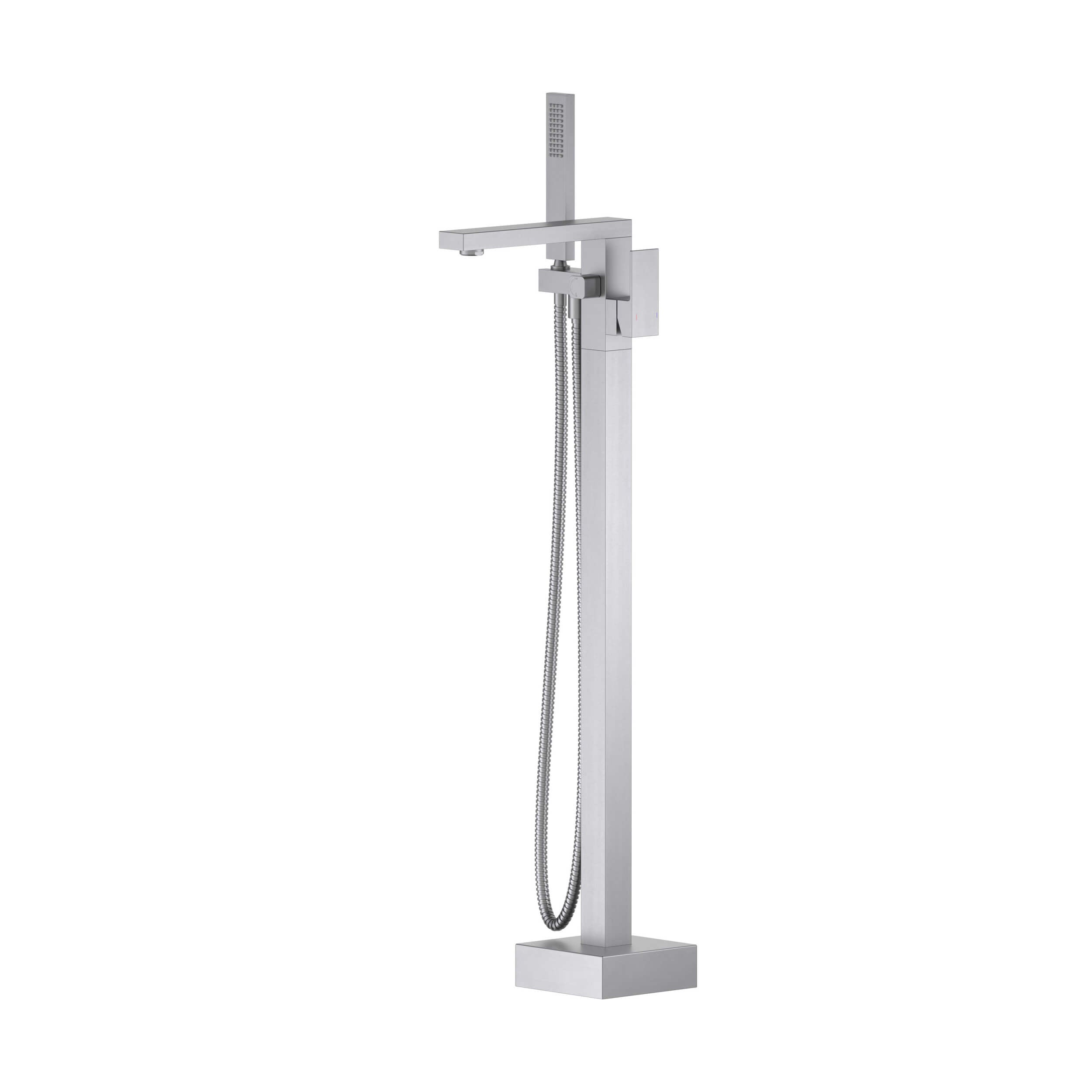 Cube Floor Mount Tub Filler With Hand Shower KTF302