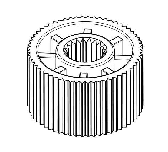 Bathroom Parts - Shower Faucet Gear Adapter