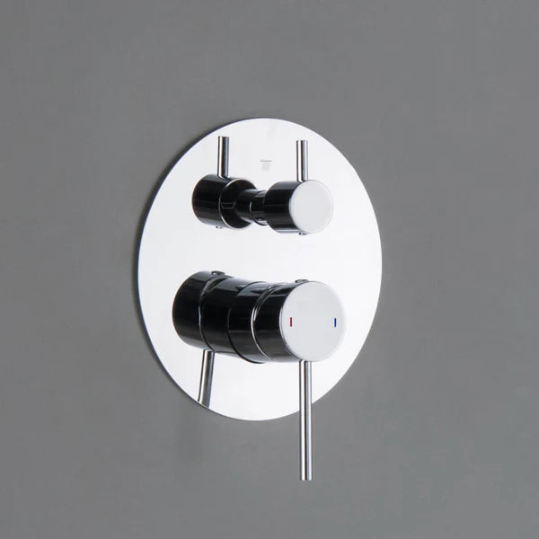 Circular 3 Function Rough-in Valve Trim Plate - SVT1-3