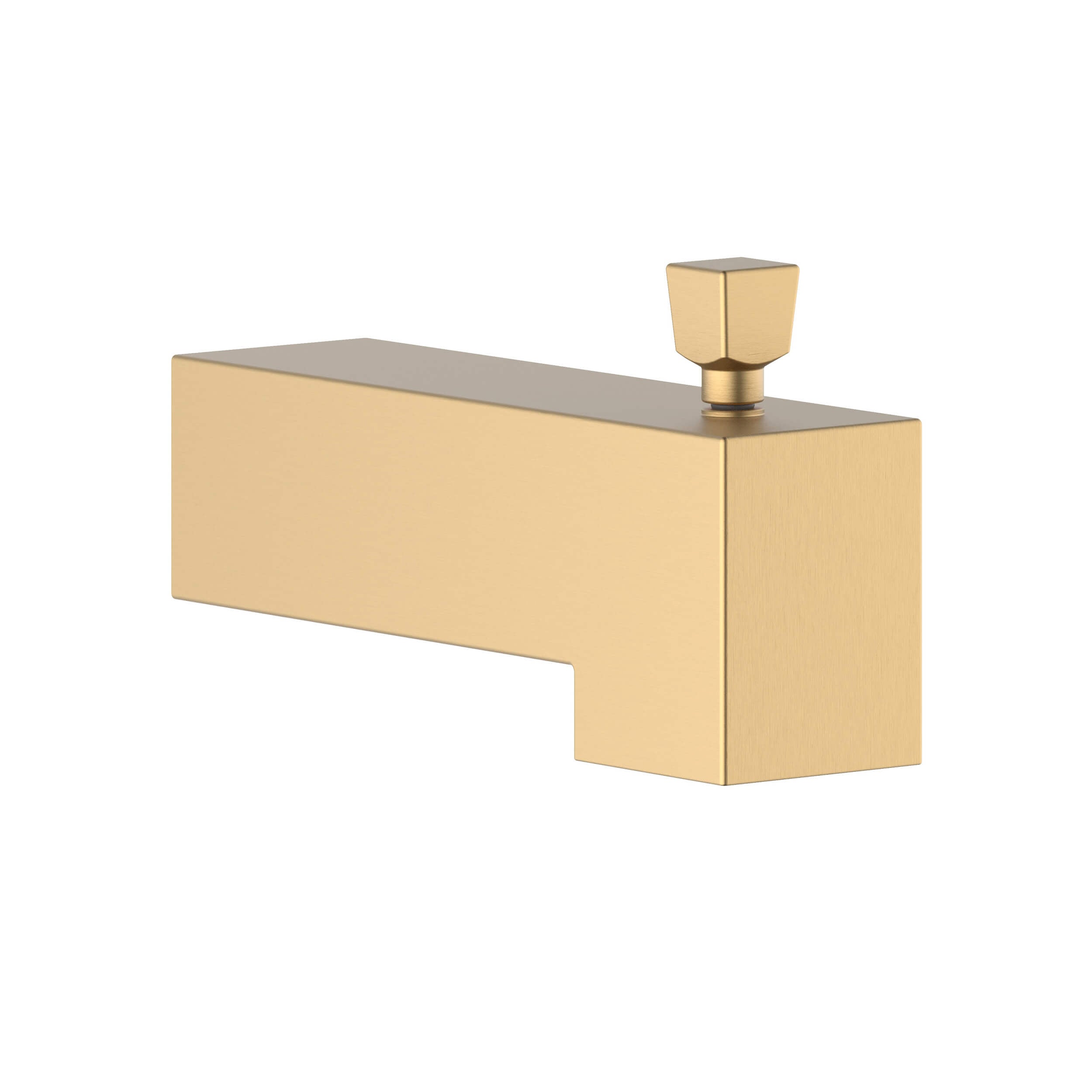 Cube Wall Mounted 1/2" Slip-On Tub Spout with Diverter - TS103